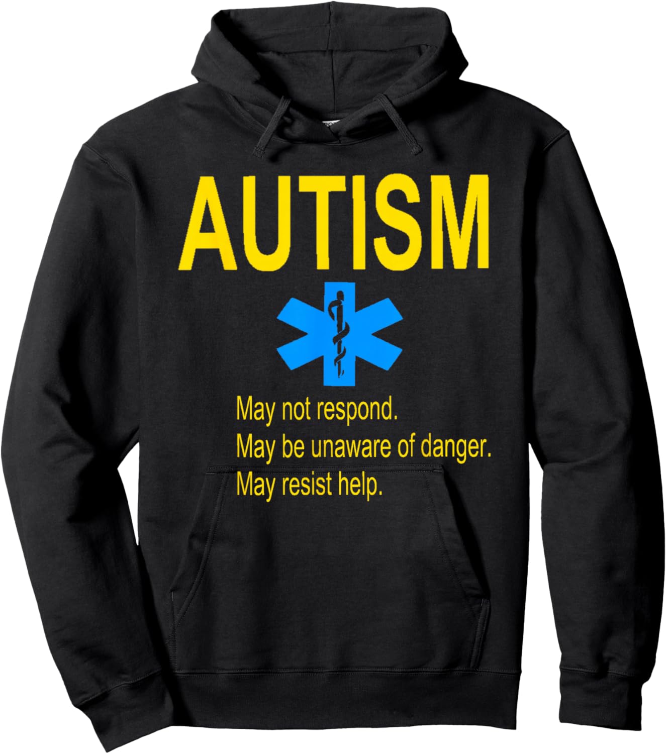 Autism For Kids Medical Alert Hoodie - Hoodie | Black