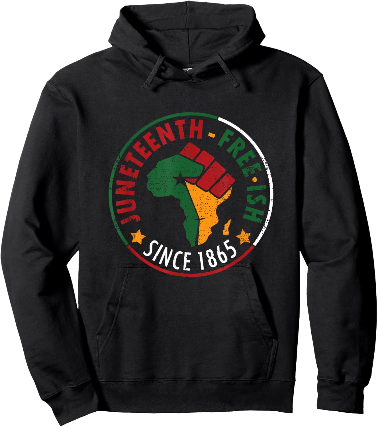 Juneteenth Free-ish Since 1865 Hoodie - Hoodie | Black