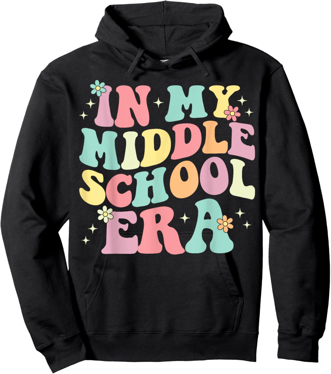 Groovy In My Middle School Era Back To School Teacher Hoodie - Hoodie | Black