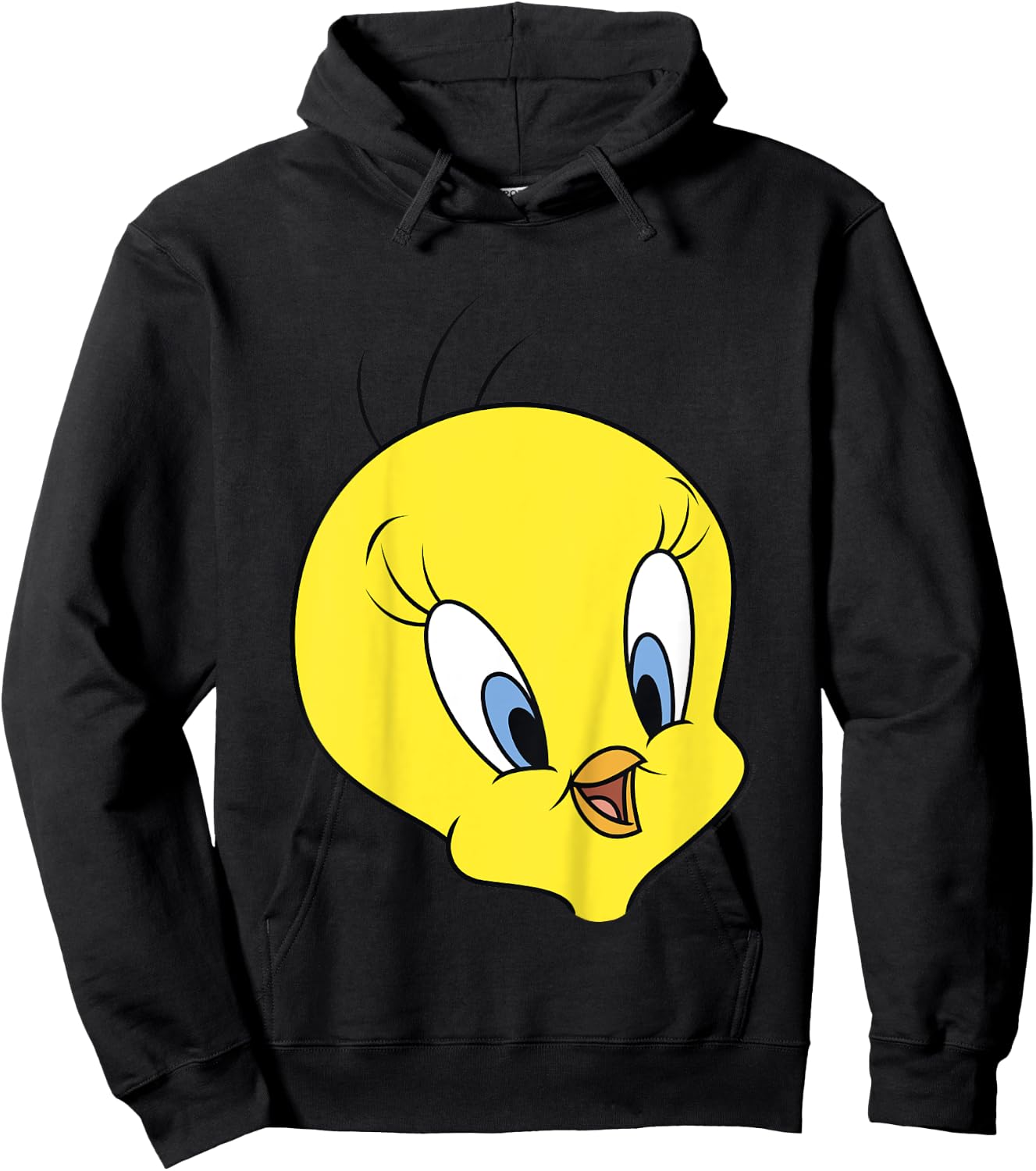 Looney Tunes Tweety Bird Big Face Hoodie - Hoodie | Black