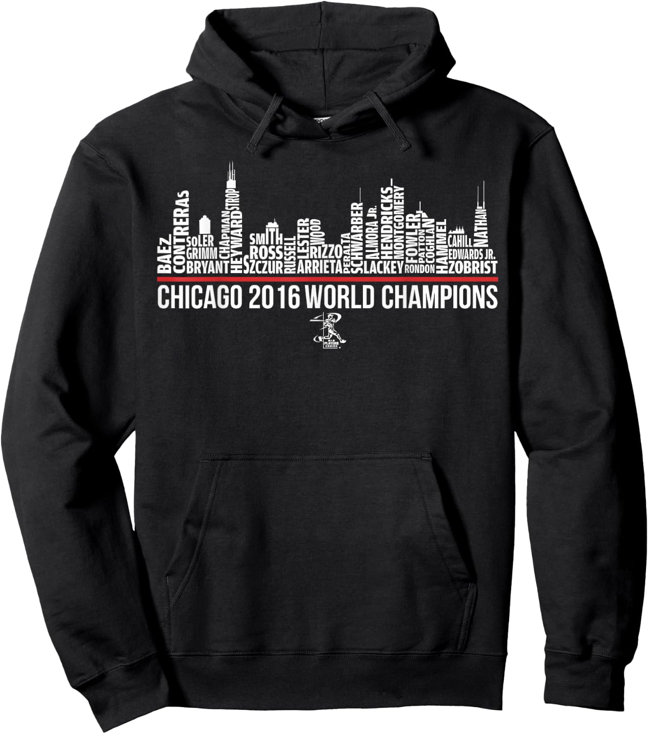 2019 Javier Baez Skyline - Apparel Hoodie - Hoodie | Black