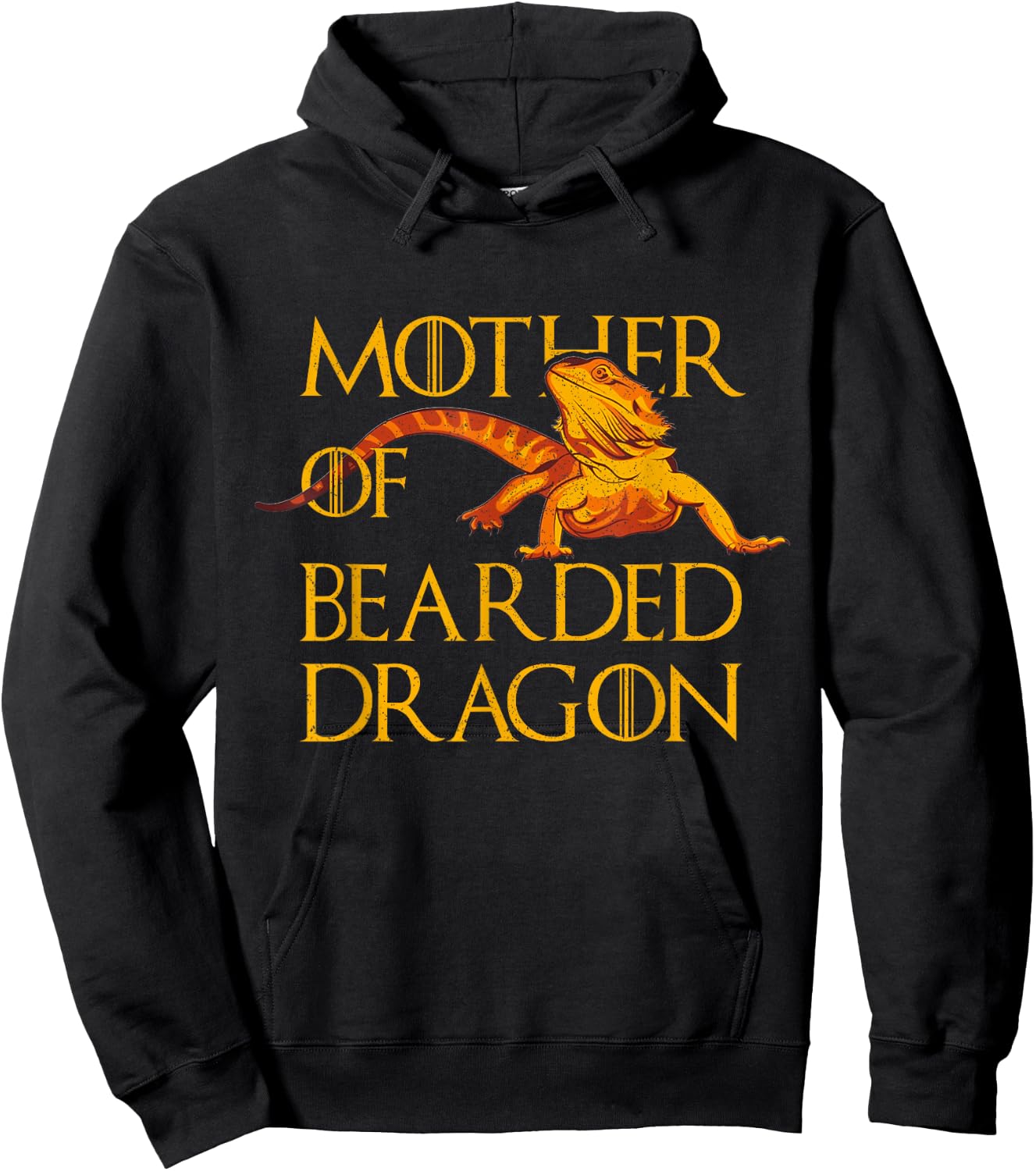 Woman Mother of Bearded Dragons Women Reptile Mom Hoodie - Hoodie | Black