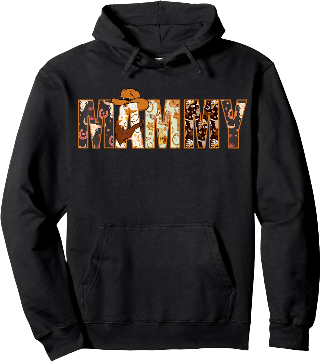 Mammy Western Rodeo Family Matching Birthday Hoodie - Hoodie | Black