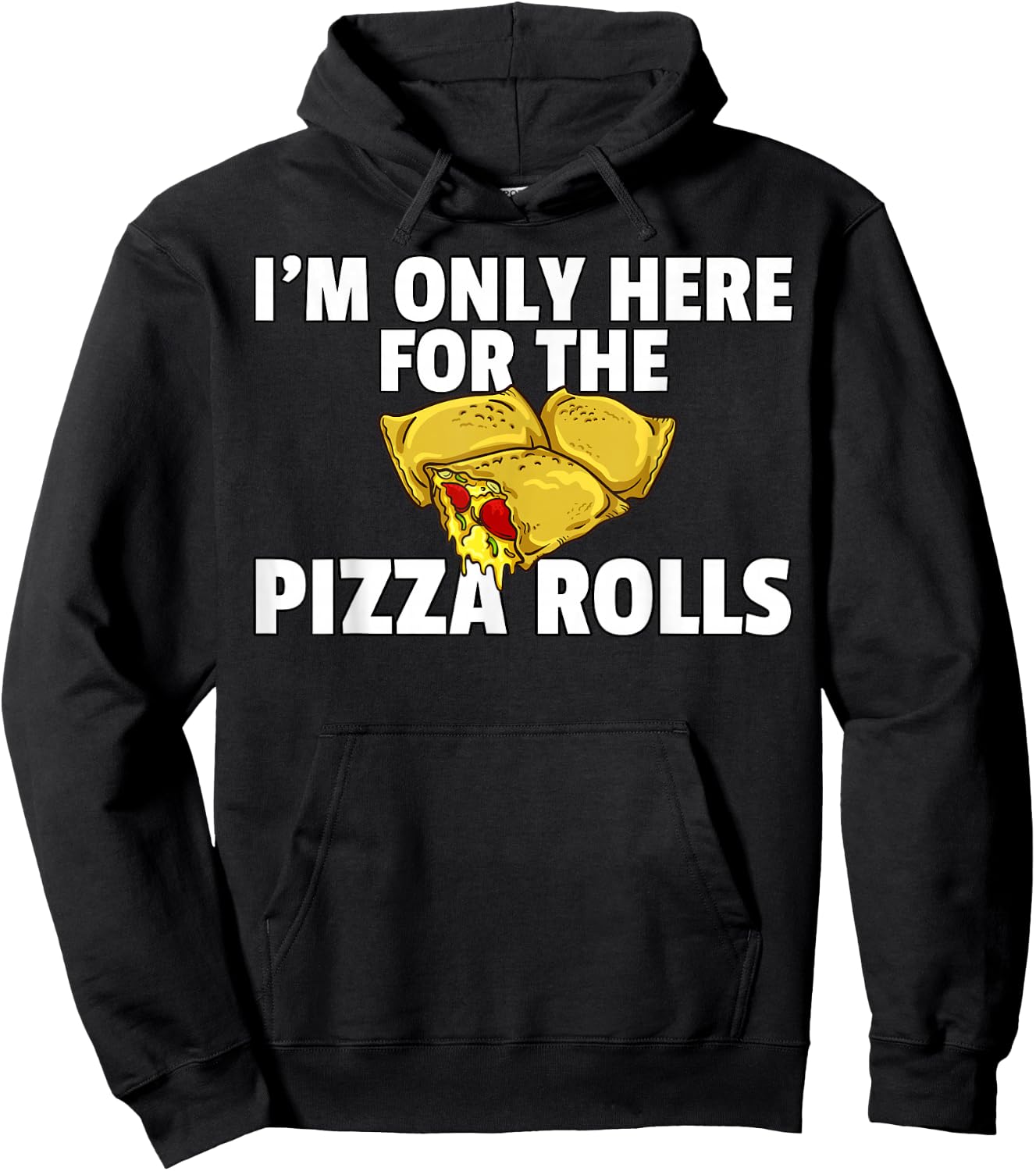Pizza Rolls Funny Cheese Snack Hoodie - Hoodie | Black