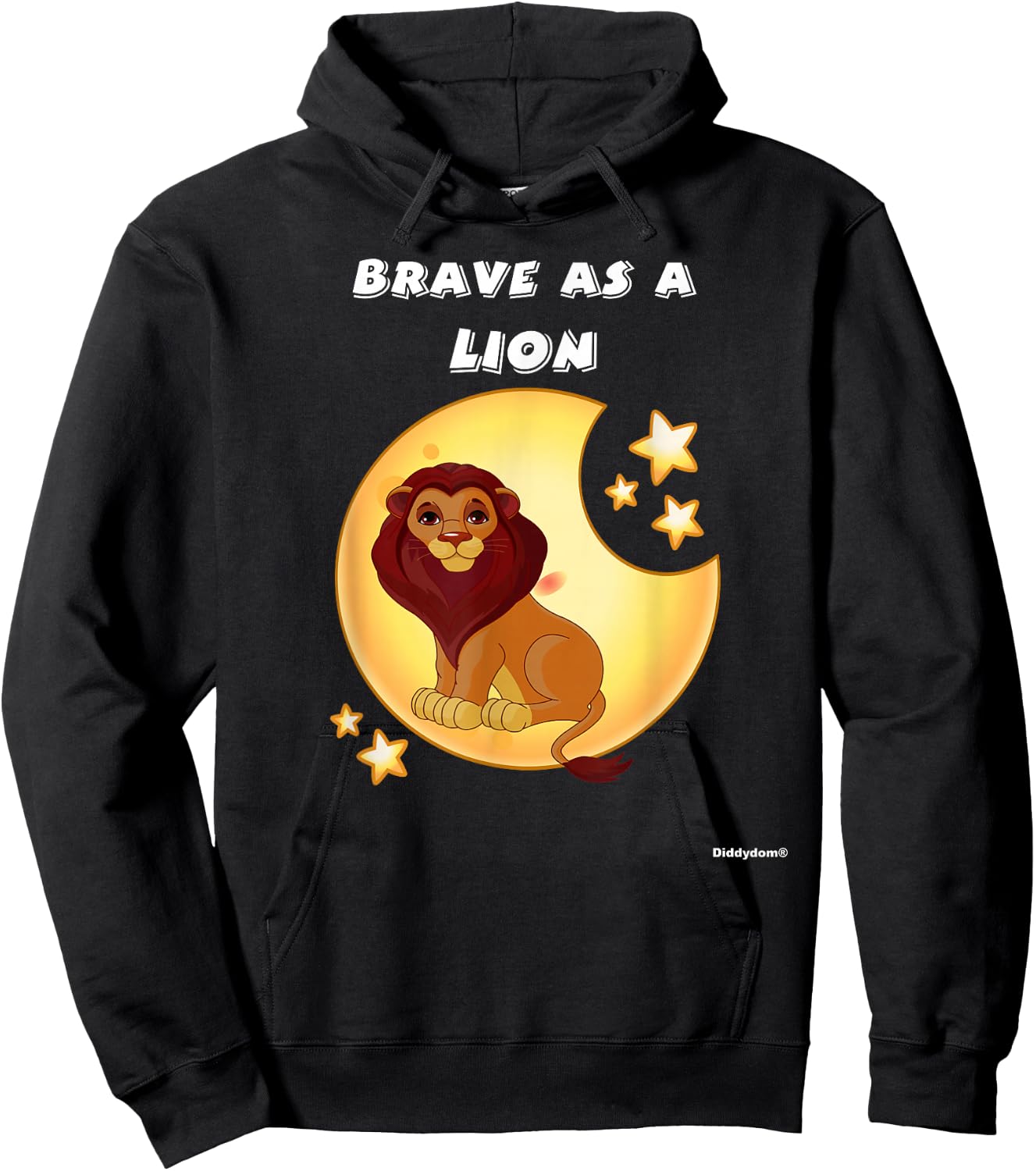 Bravery Brave Child Present Brave As A Lion Hoodie - Hoodie | Black