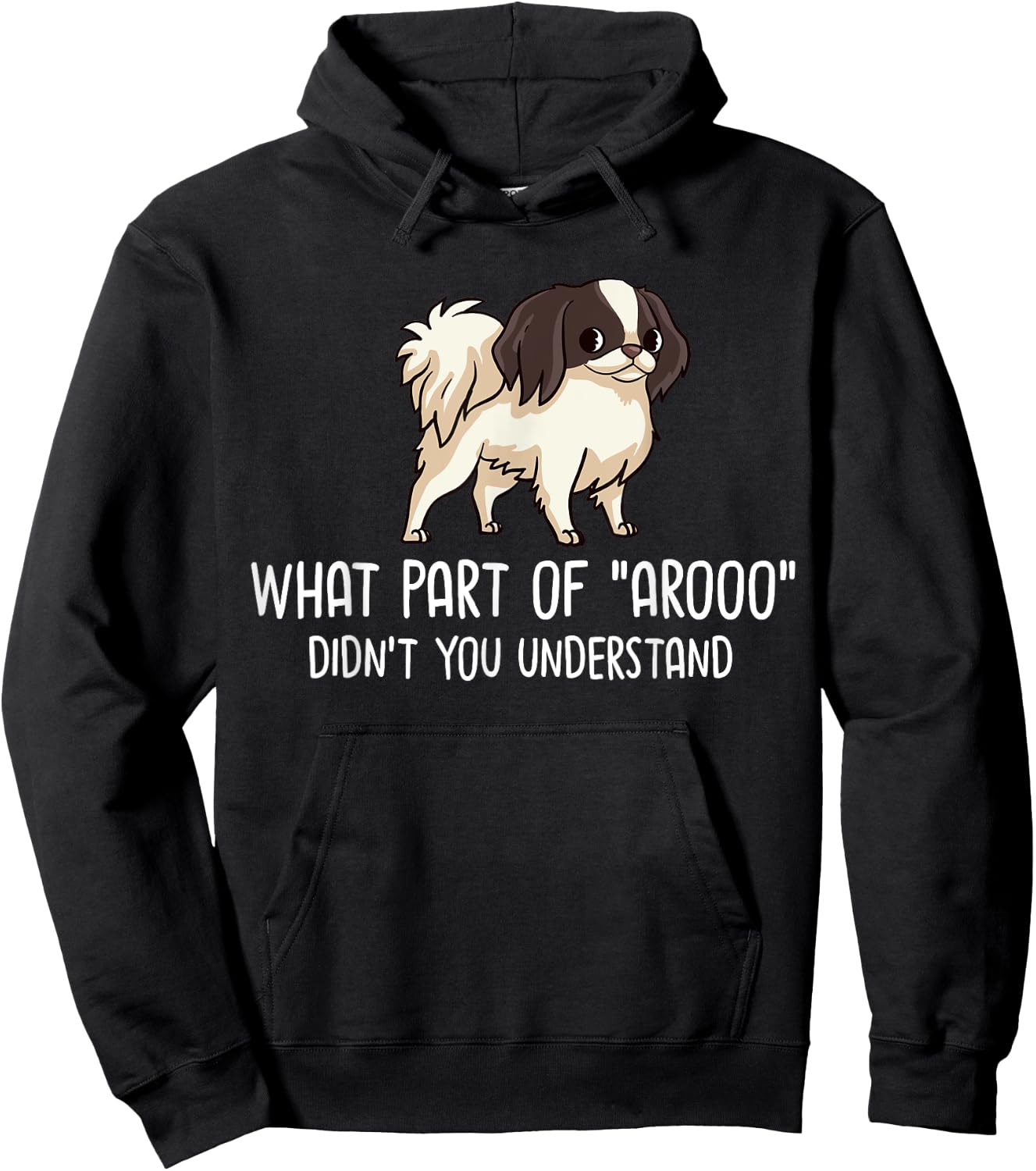 Japanese Chin Dog Puppies Owner Lover Men Women Kids Hoodie - Hoodie | Black