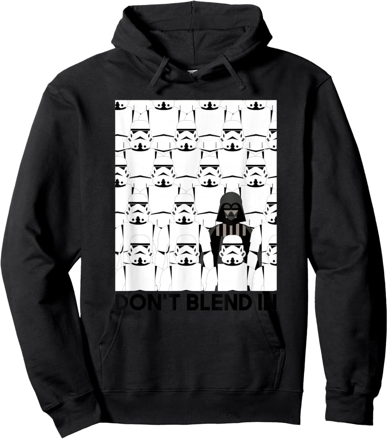 Star Wars Classic Don't Blend In Darth Vader & Stormtroopers Hoodie - Hoodie | Black