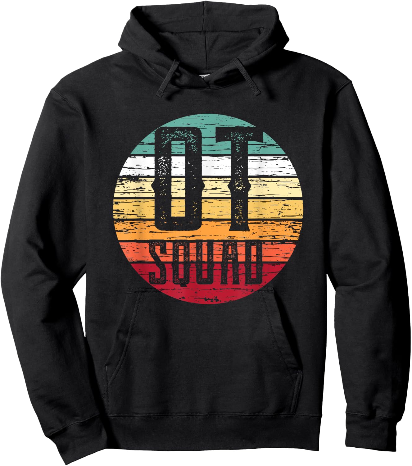 Retro OT Squad Shirt Cute Occupational Therapy Gift Ideas Hoodie - Hoodie | Black