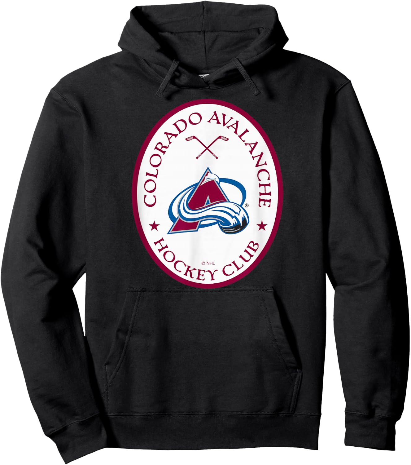 Colorado Avalanche Iconic Black Officially Licensed Hoodie - Hoodie | Black