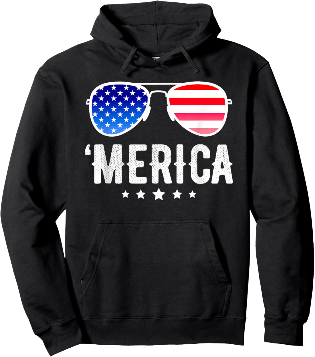 Funny American Flag Men Kids Boys Patriotic Fourth Small Hoodie - Hoodie | Black