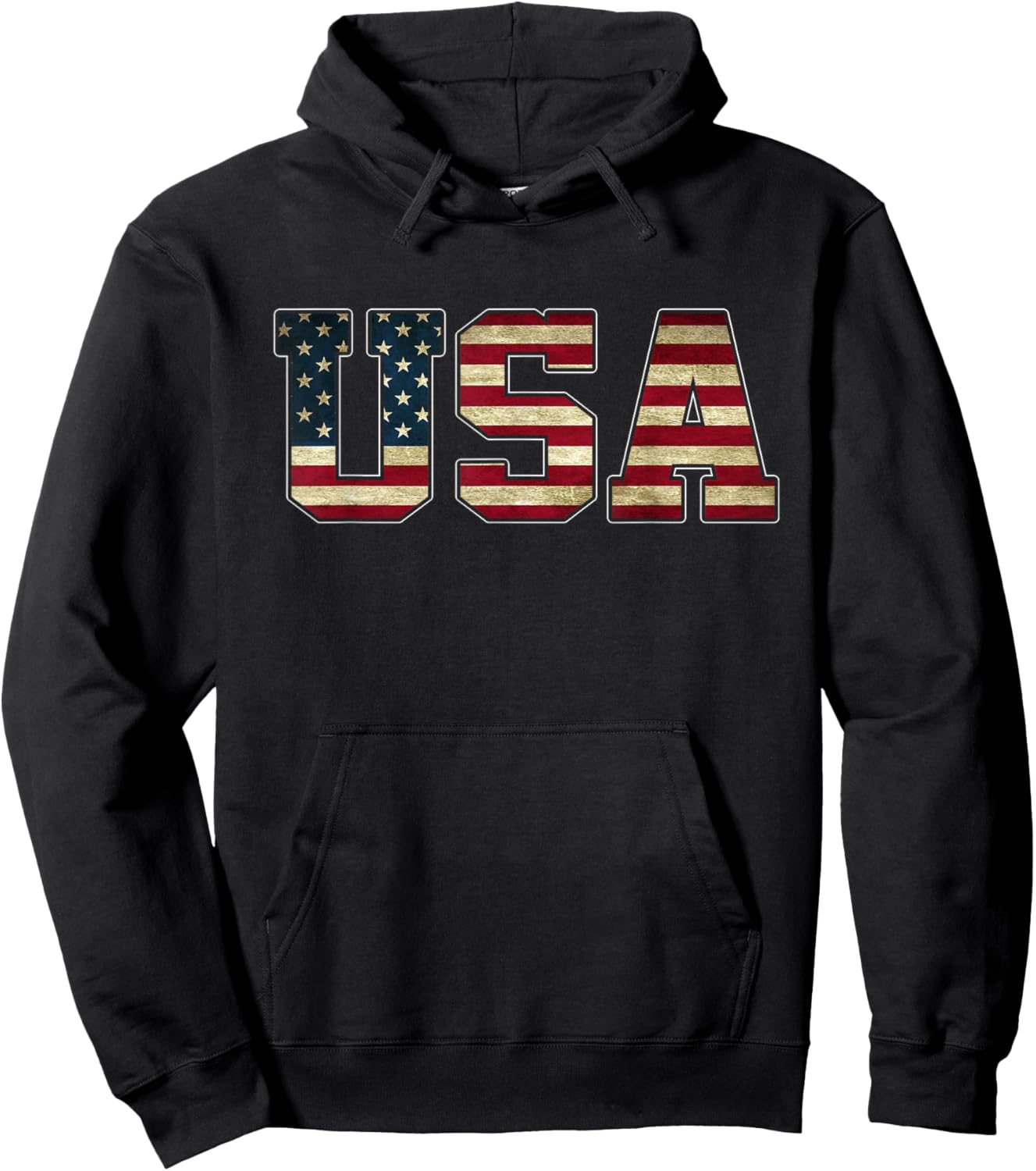 USA Team 2024 United States American Flag Sport USA 2024 Kids Men Hoodie - Hoodie | Black