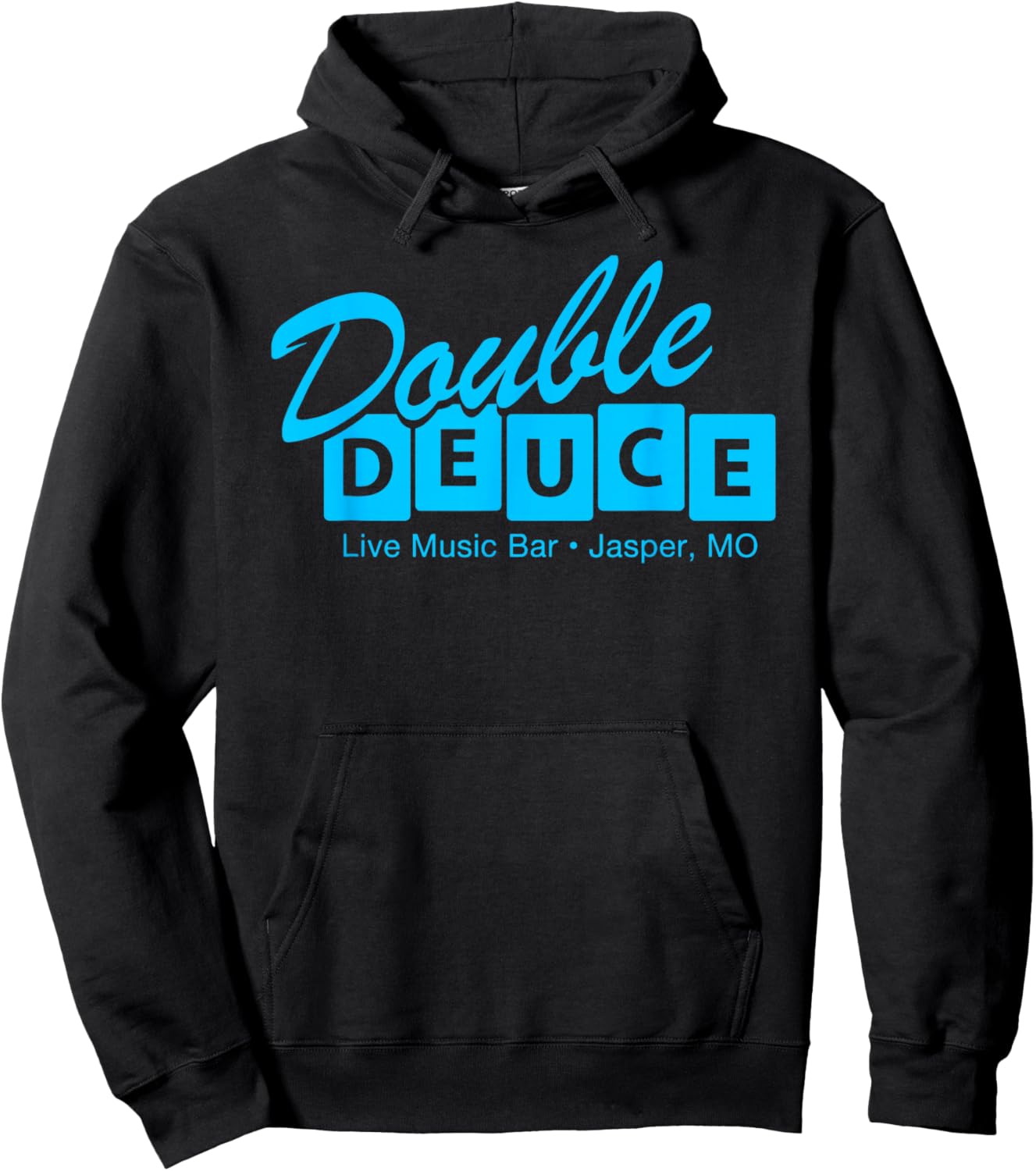 Double Deuce Funny Retro Road Side Bar House Hoodie - Hoodie | Black