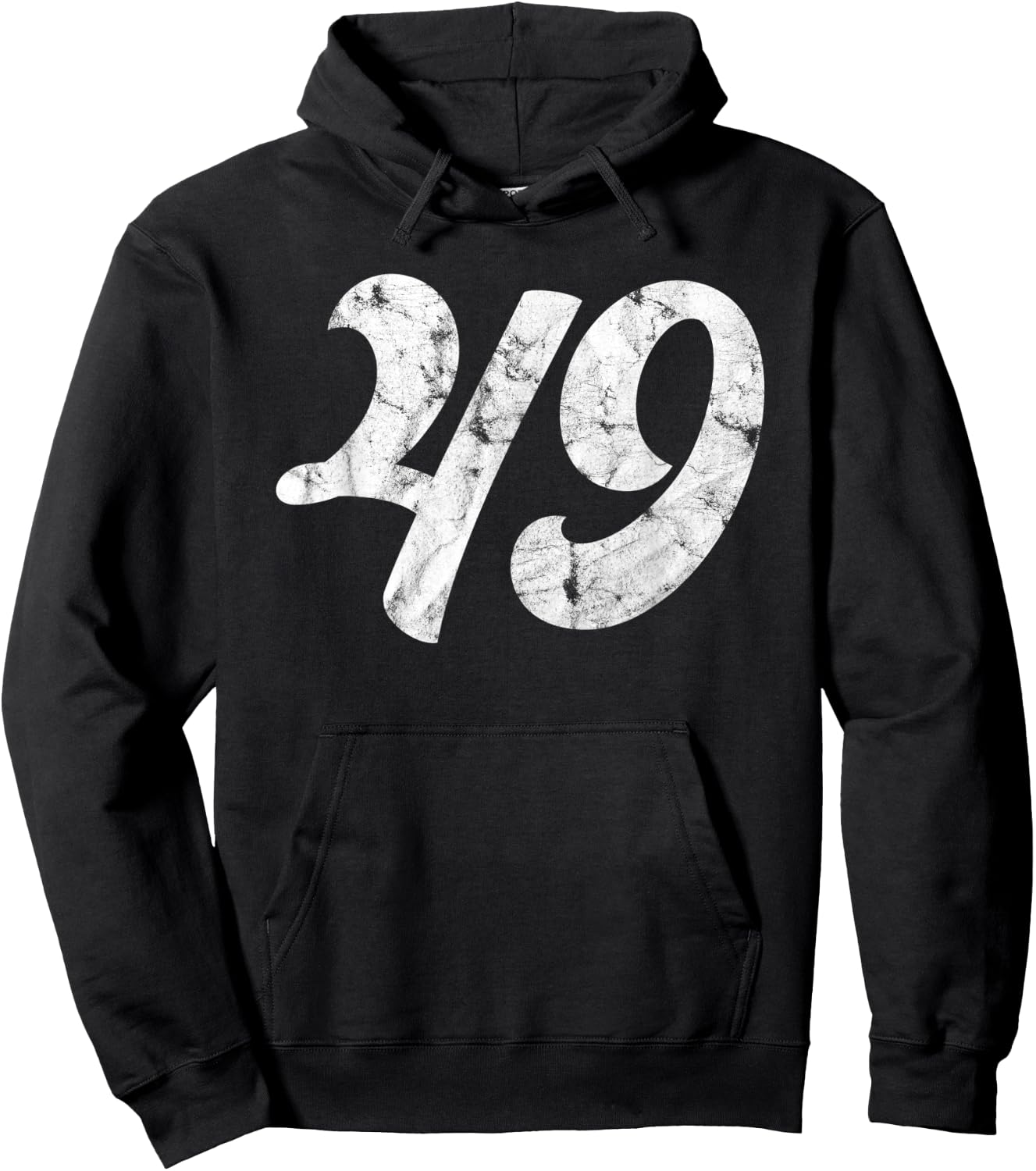 49th Birthday gift | Classic Vintage Women Men 49 year old Hoodie - Hoodie | Black