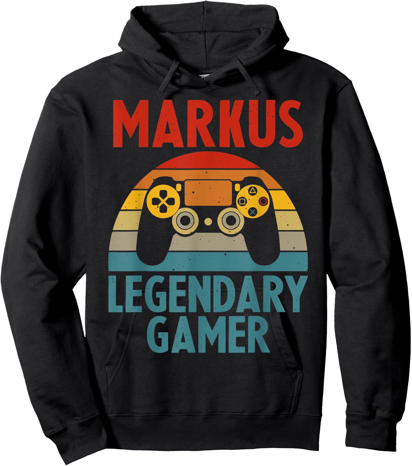MARKUS Gift Name Personalized Funny Gaming Geek Birthday Hoodie - Hoodie | Black