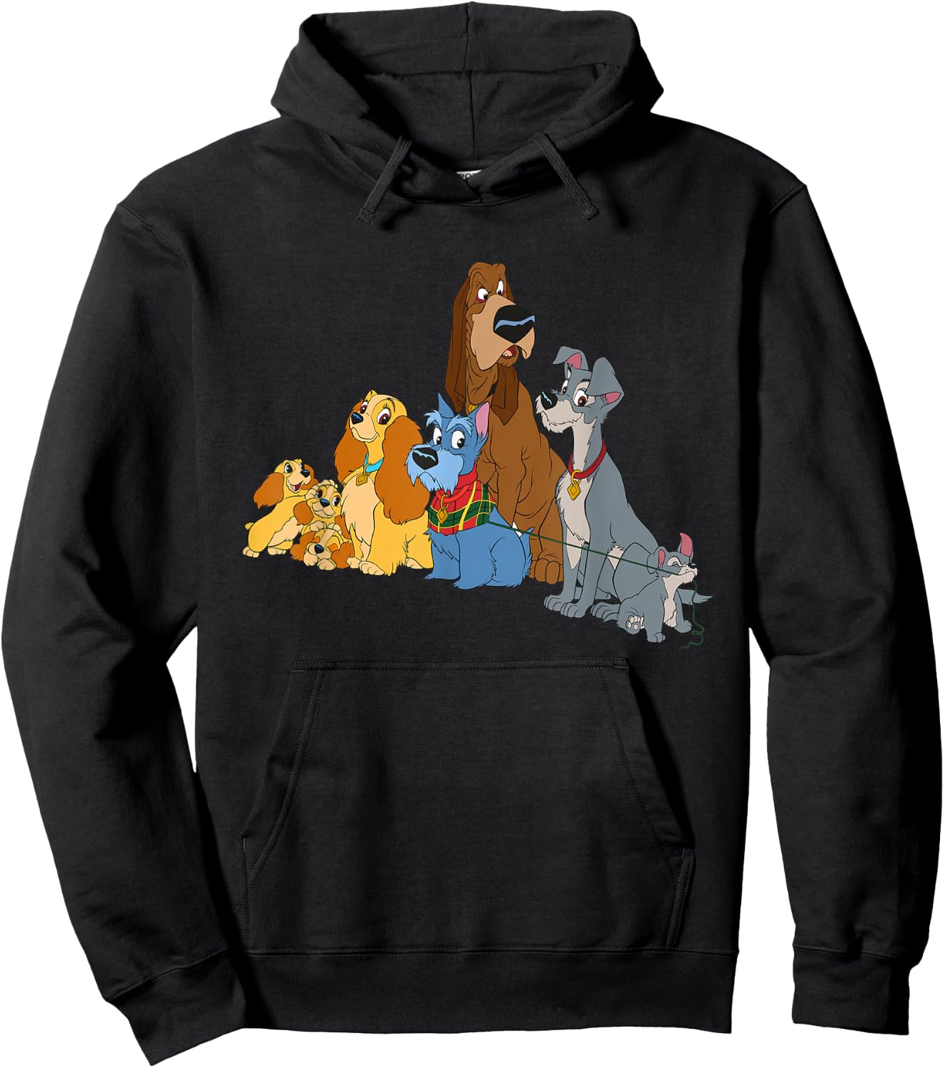 Disney Lady and The Tramp Dogs Hoodie - Hoodie | Black
