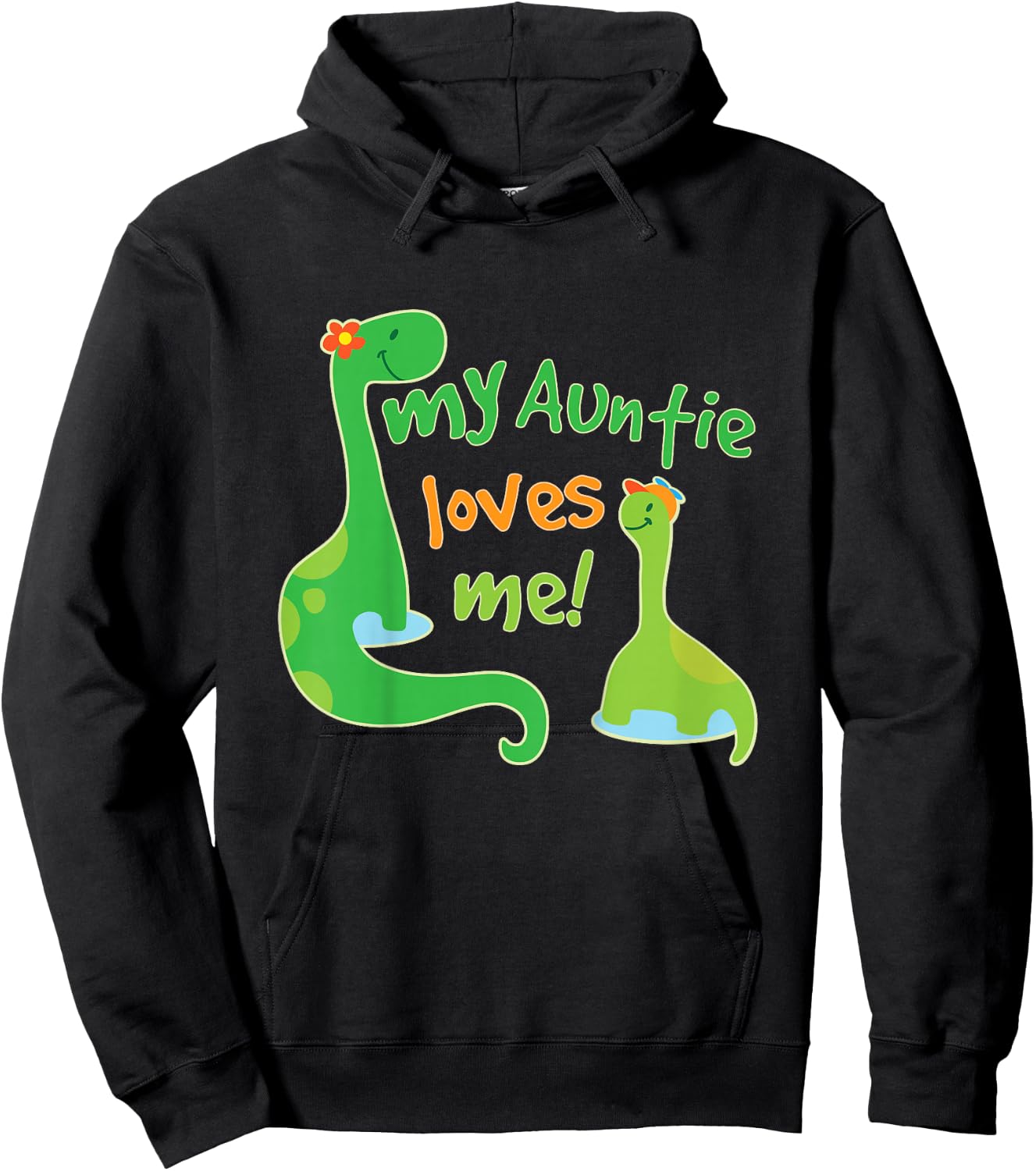 My Auntie Loves Me Nephew from Aunt Hoodie - Hoodie | Black