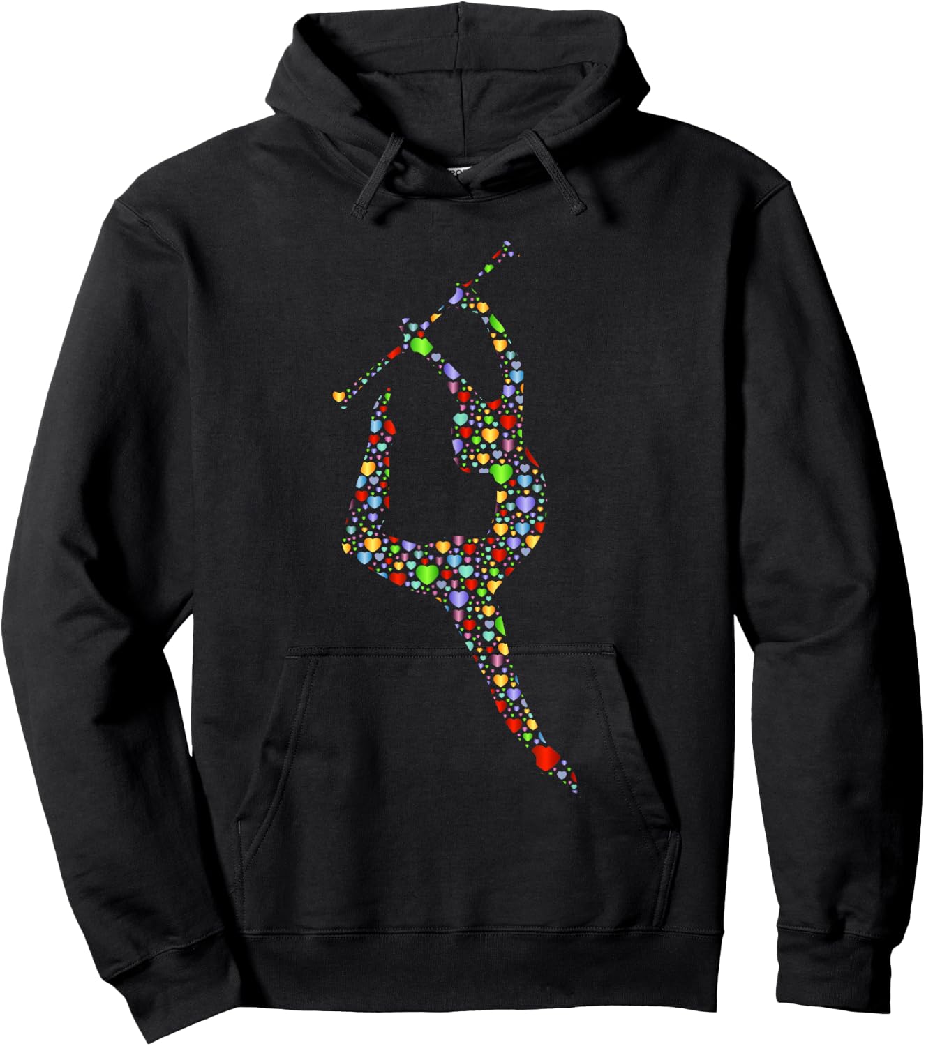 Baton Twirling Girl Silhouette Gift Twirler Gifts Hoodie - Hoodie | Black
