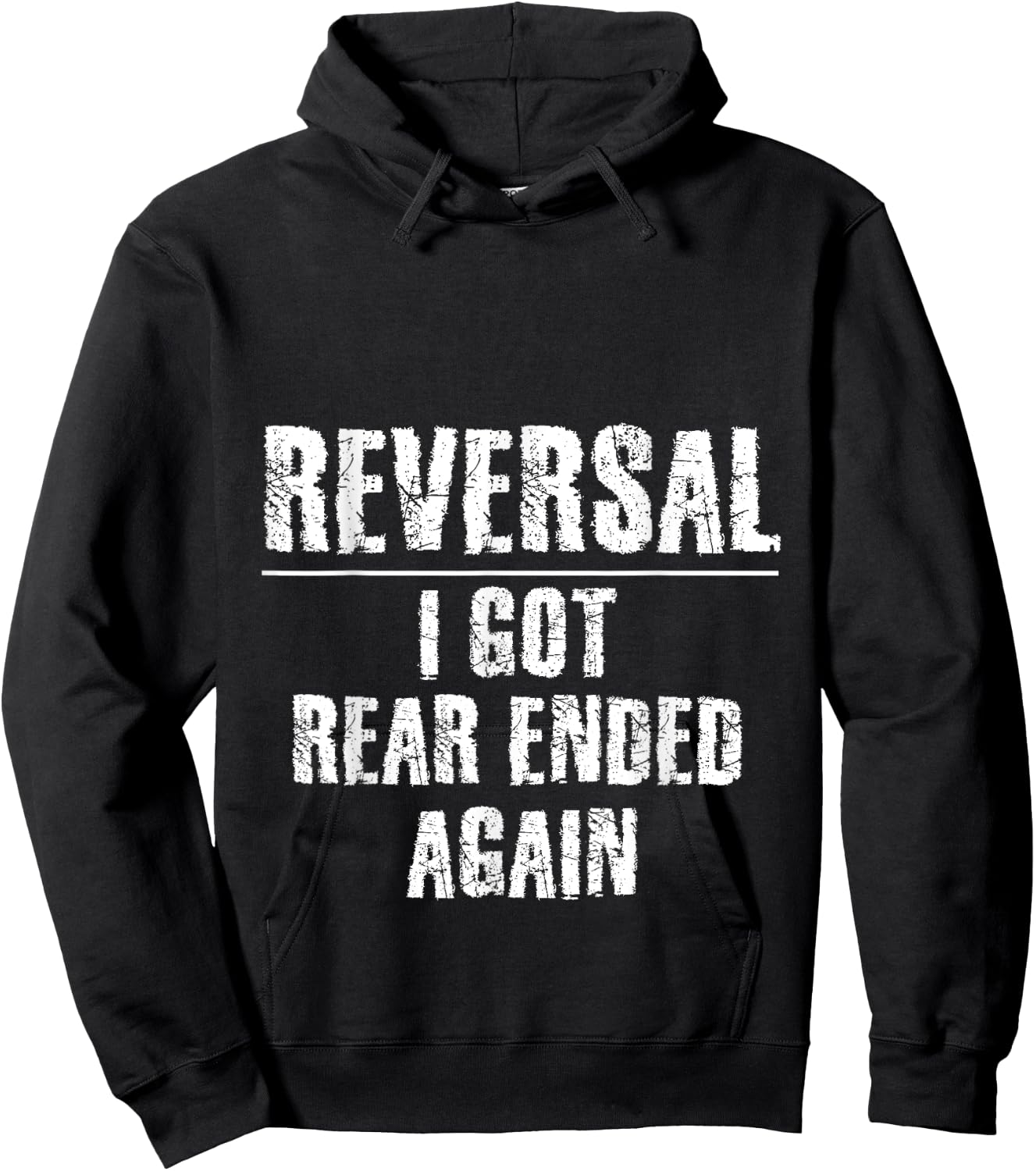 Ostomy Reversal I Got Rear Ended Again Funny Stoma Surgery Hoodie - Hoodie | Black