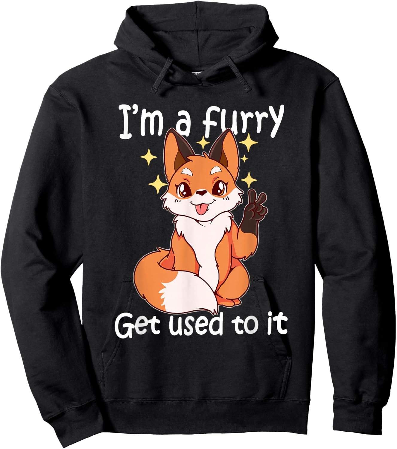 Cute Furry Gift Im EIN Furry Get It Hoodie - Hoodie | Black