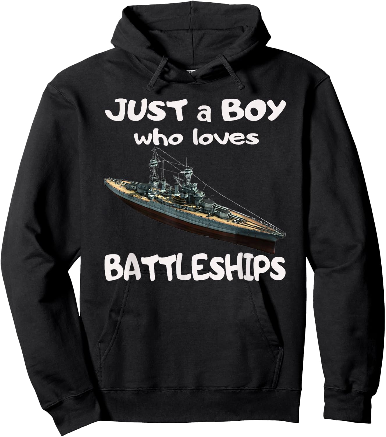USS Colorado BB-45 WW2 Warship Boy Who Loves Battleship Hoodie - Hoodie | Black