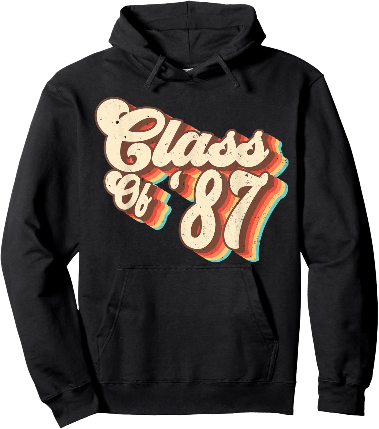 1987 Class Reunion Retro Class Of 87 High School Graduation Hoodie - Hoodie | Black