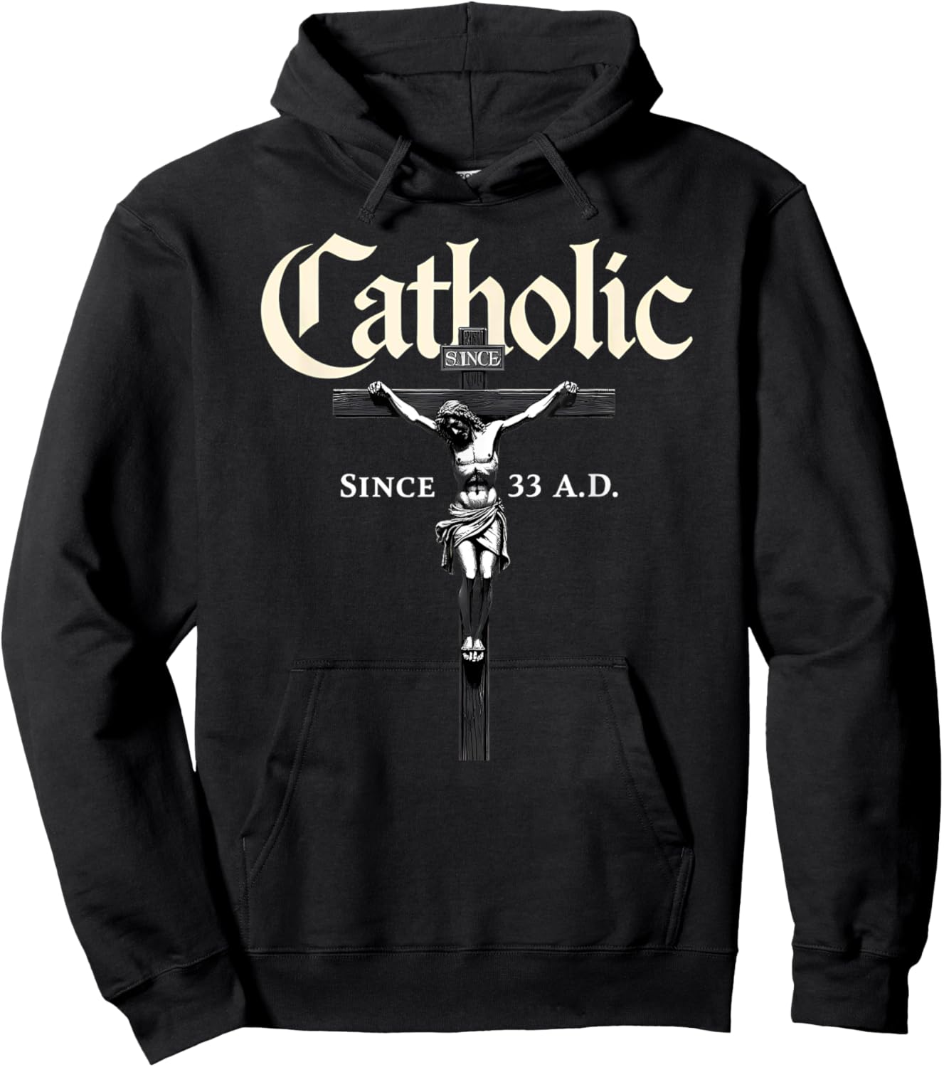 Christian Prayer Catholic Since 33 AD Jesus Hoodie - Hoodie | Black