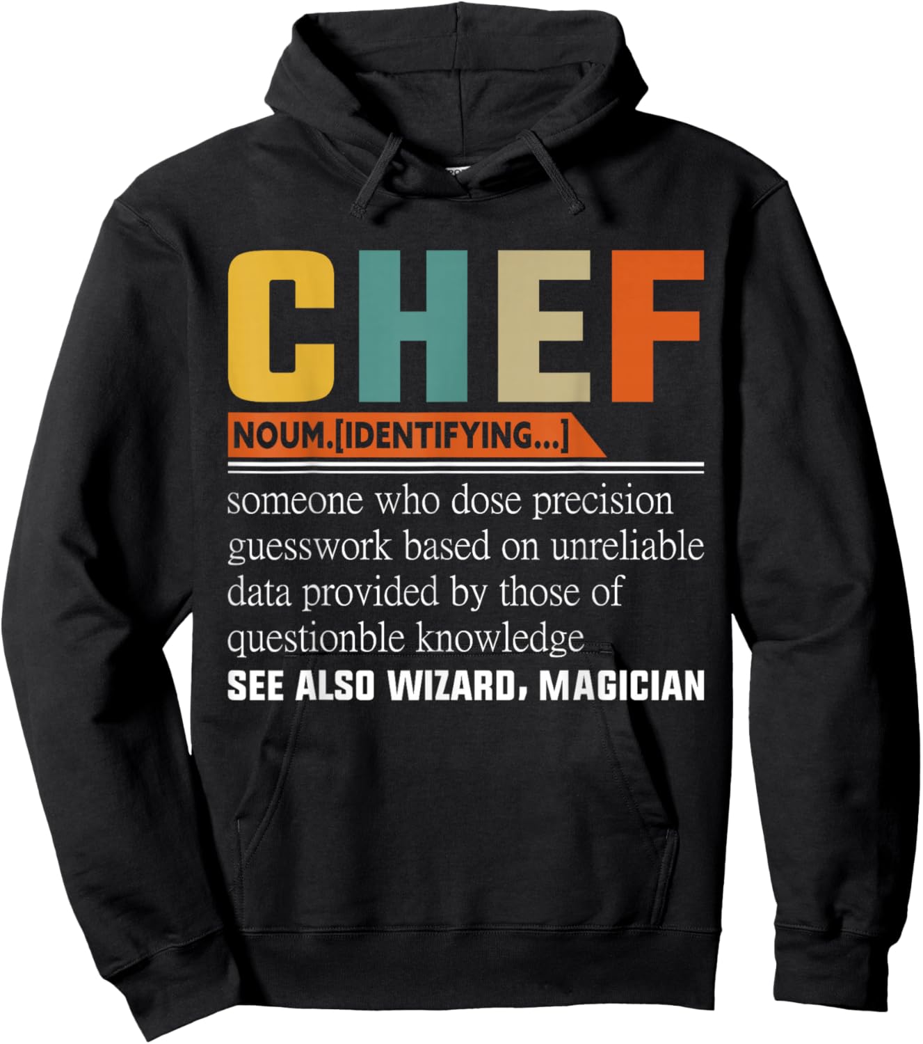 Chef See Also Wizard Magician - Chef Hoodie - Hoodie | Black