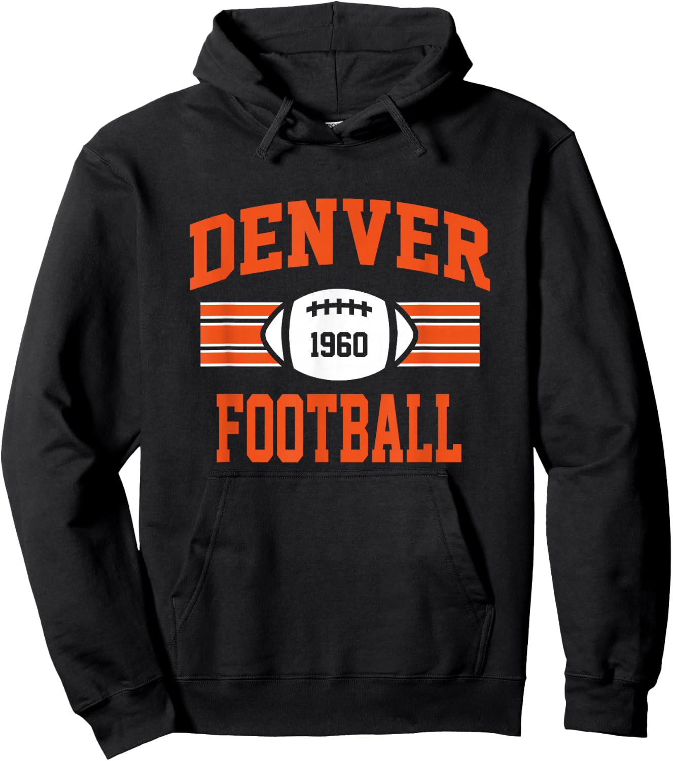 Denver Football Athletic Vintage Sports Team Fan Gift Hoodie - Hoodie | Black