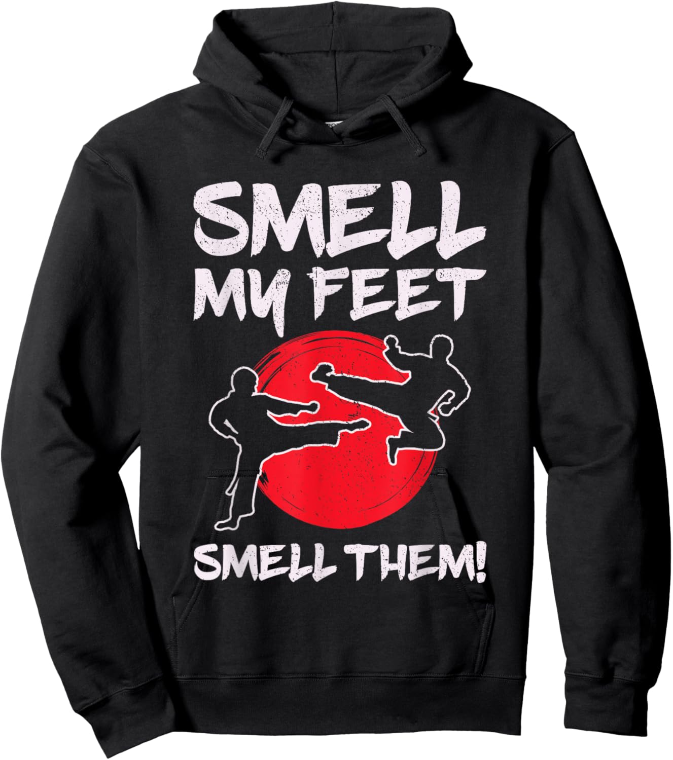 Karate Martial Arts Smell My Feet Lover Funny Coach Teacher Hoodie - Hoodie | Black