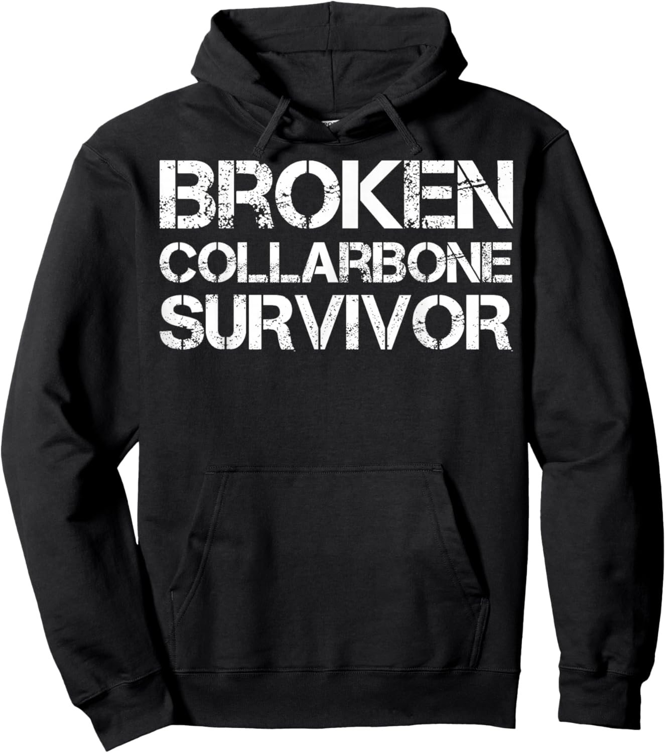 Broken Collarbone Survivor Hoodie - Hoodie | Black