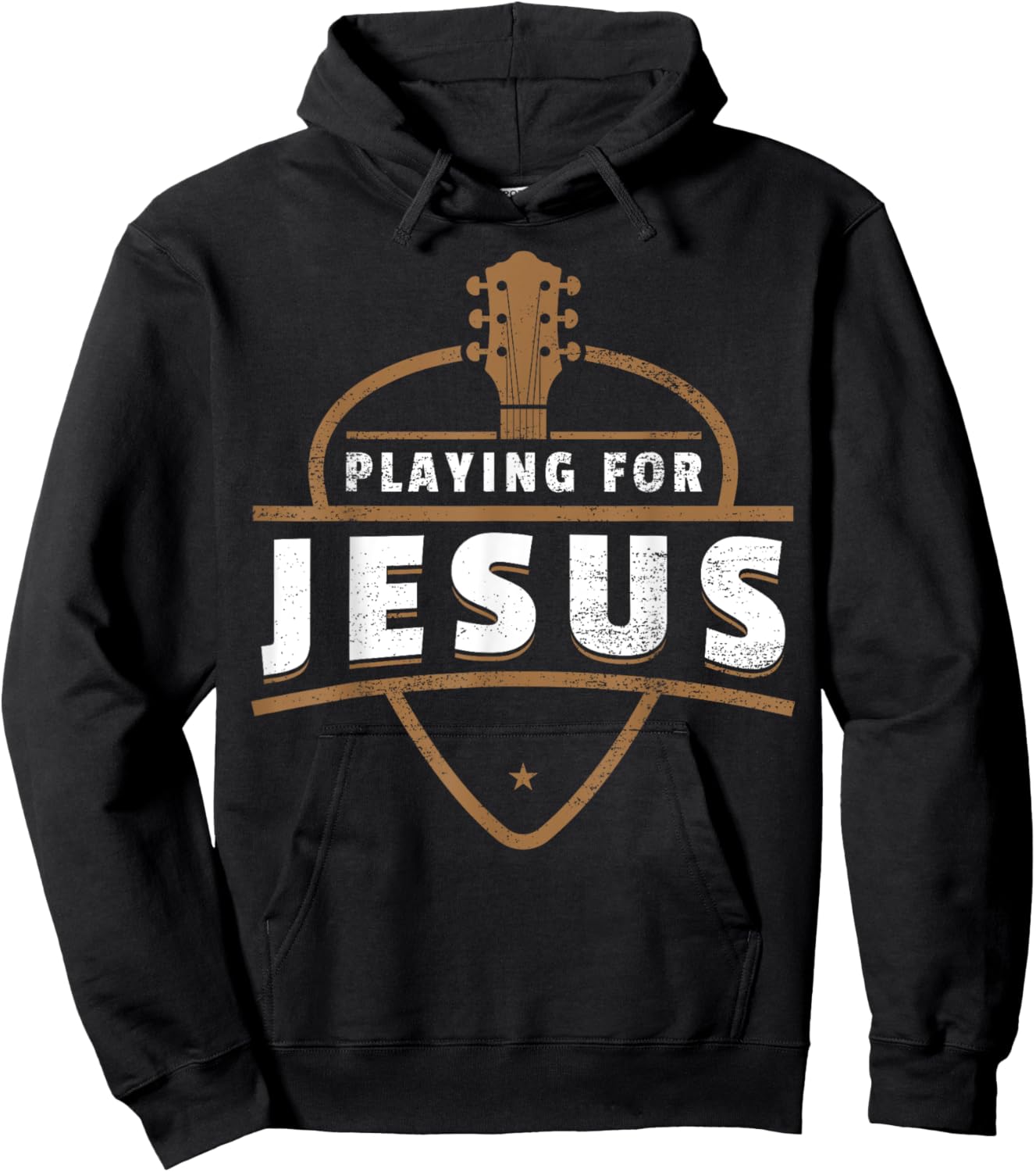 Guitar Playing For Jesus - Christian Guitarist Hoodie - Hoodie | Black