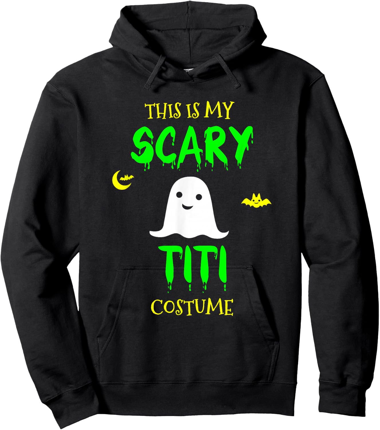 This Is My Scary Titi Costume Halloween Lazy Easy Hoodie - Hoodie | Black
