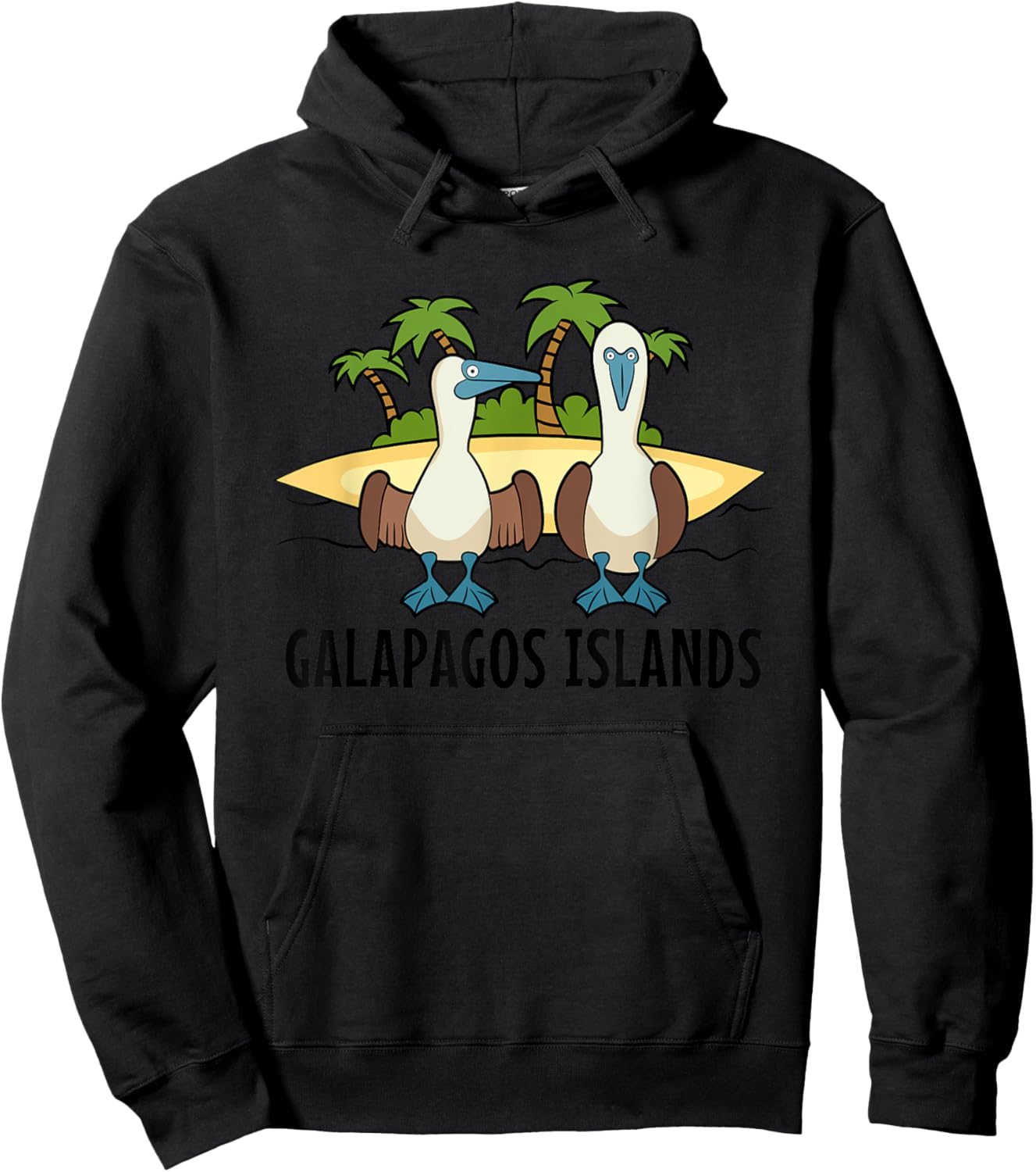 Seabirds Blue-footed Booby Bird Galapagos Islands Hoodie - Hoodie | Black