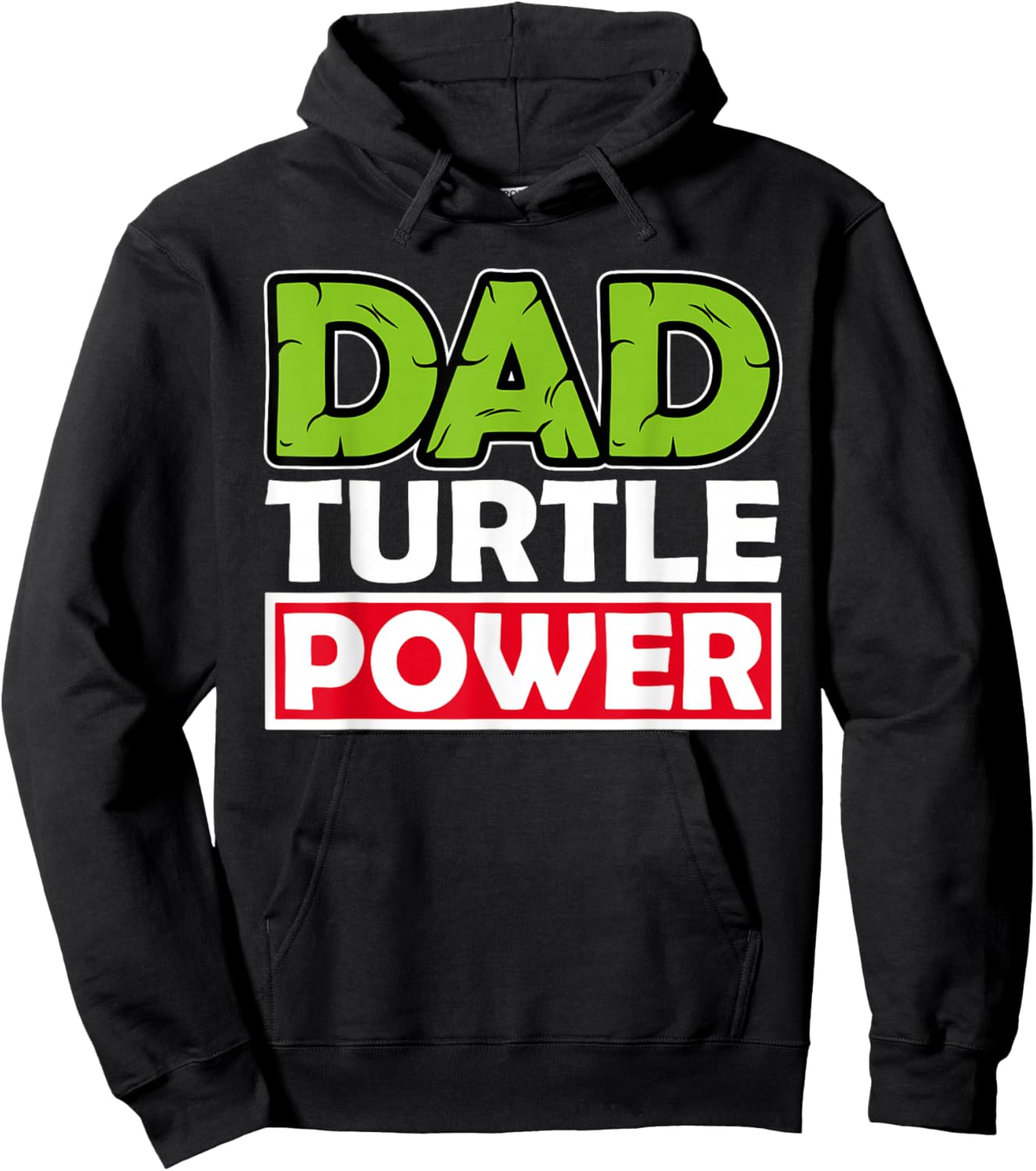 Dad Turtle Power Father's Day Hoodie - Hoodie | Black