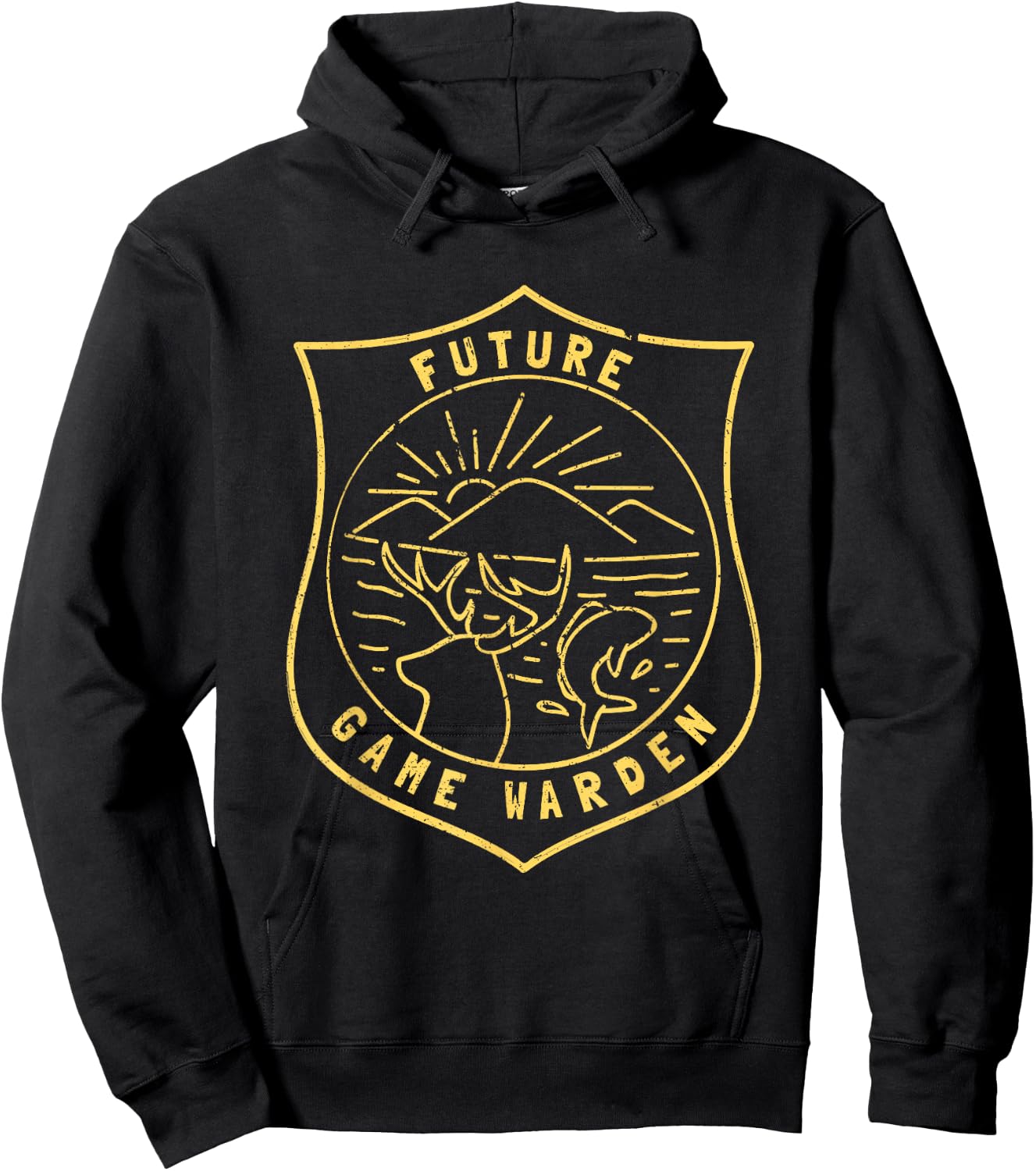 Future Game Warden Wildlife Officer Kids Son Daughter Hoodie - Hoodie | Black