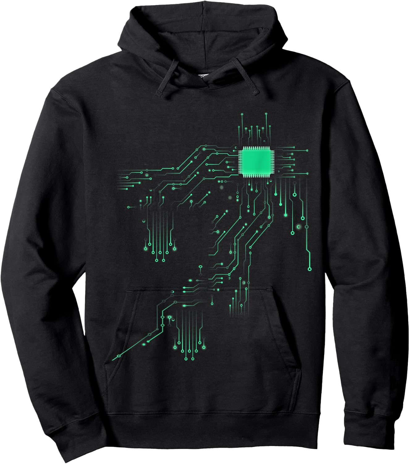 Computer Core Processor Heart of Tech Nerd T Shirt Hoodie - Hoodie | Black