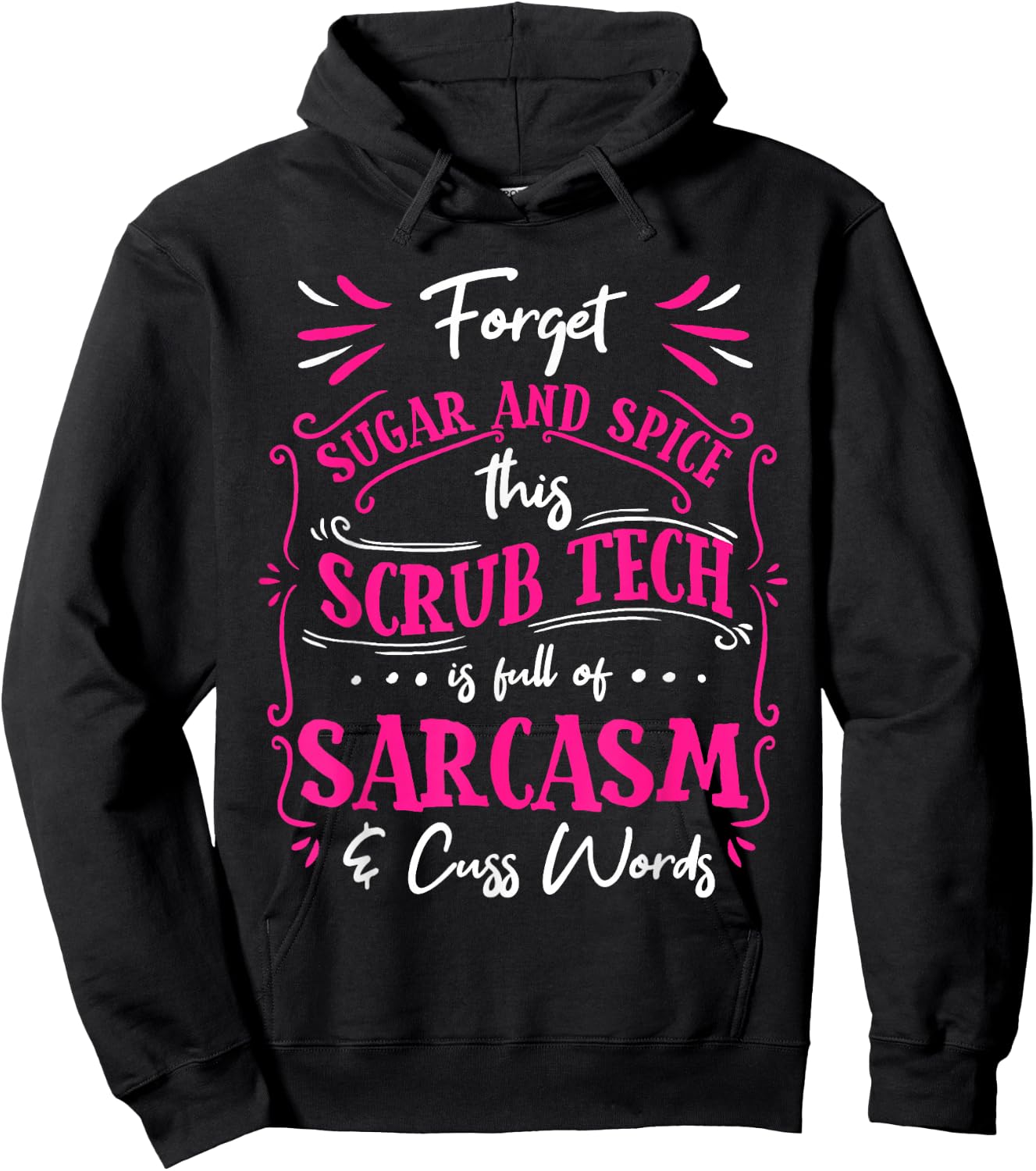 Funny Scrub Tech Surgical Technologist Women Certified Hoodie - Hoodie | Black