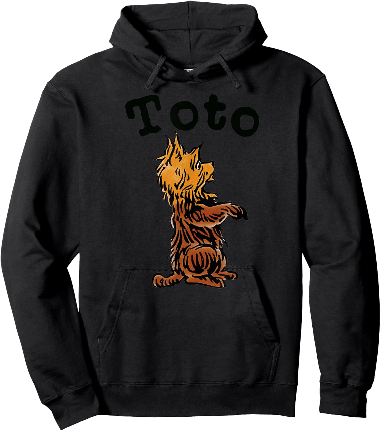 Vintage Toto The Dog Art -Fairytale Toto-Wizard of OZ Toto Hoodie - Hoodie | Black
