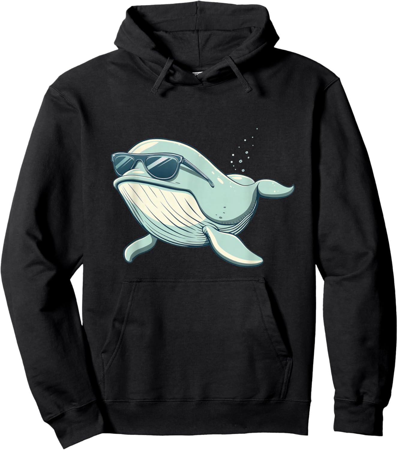 Cool Sunglasses Whale Costume for Boys and Girls Hoodie - Hoodie | Black