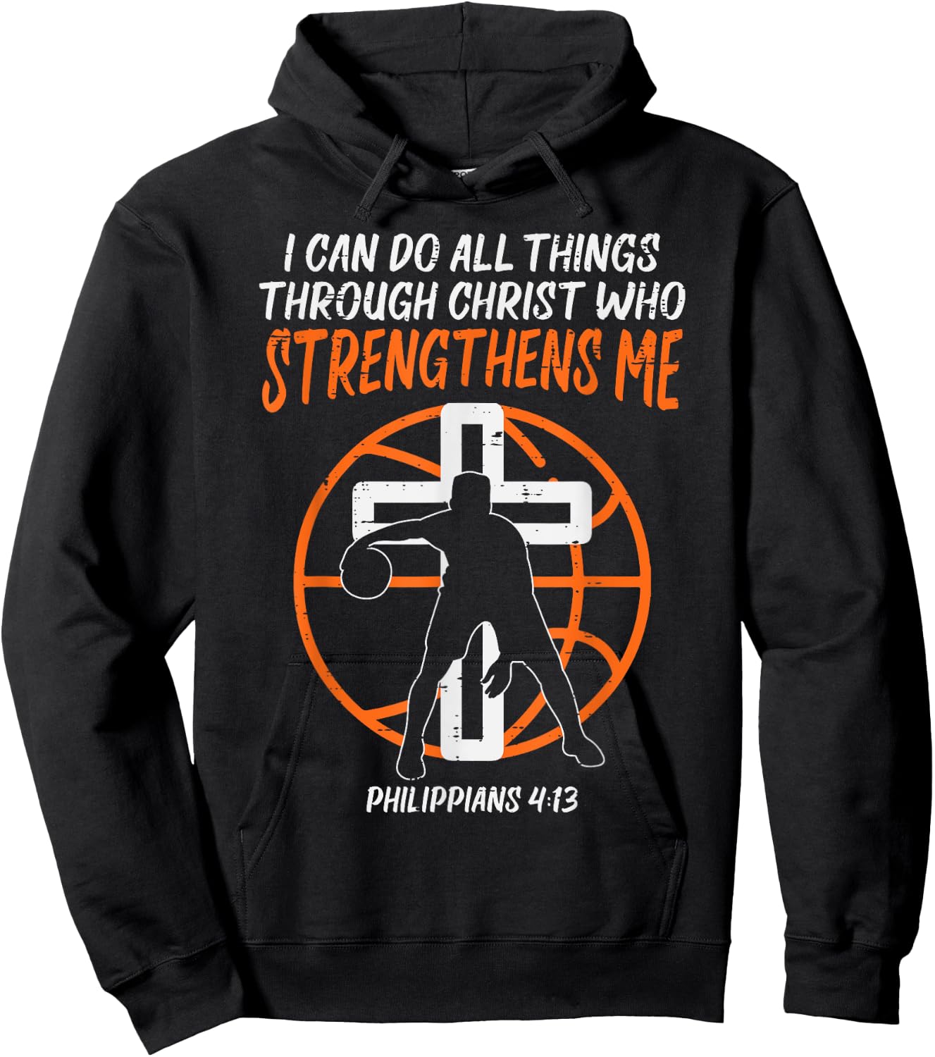 Can Do All Things Basketball Religious Christian Men Women Hoodie - Hoodie | Black