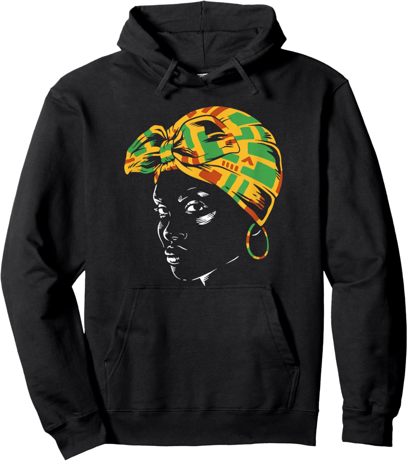 Chapeau Traditionnel Africain pour Femme Hoodie - Hoodie | Black