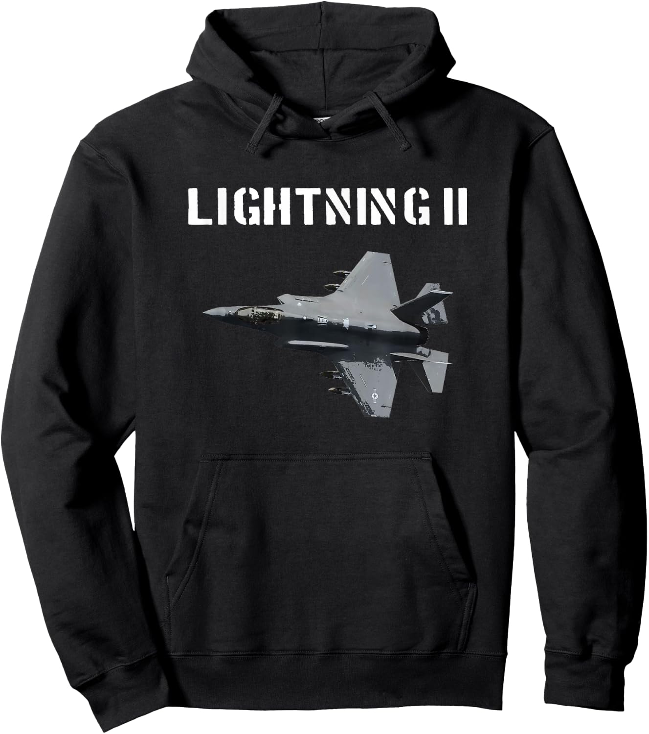 F-35 Lightning 2 FIGHTER PLANE T SHIRT USA PILOT Hoodie - Hoodie | Black