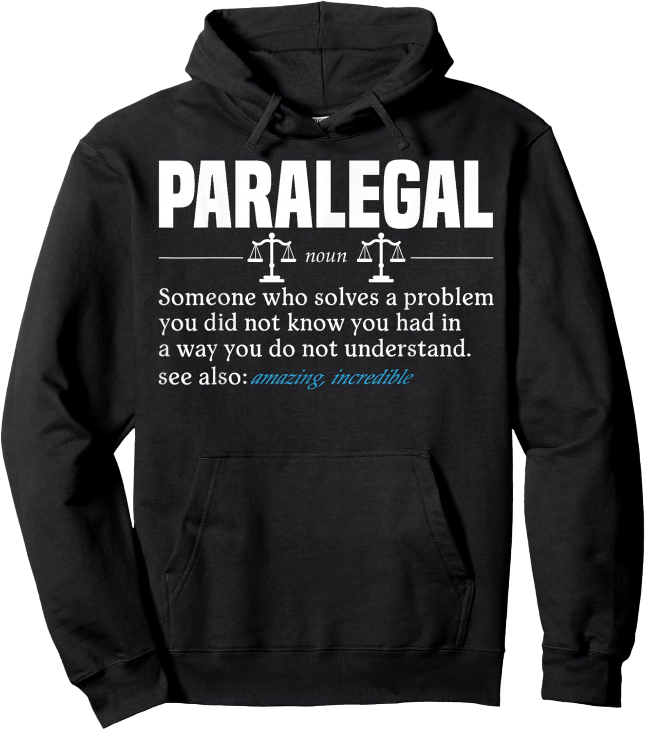 Paralegal Hoodie - Hoodie | Black