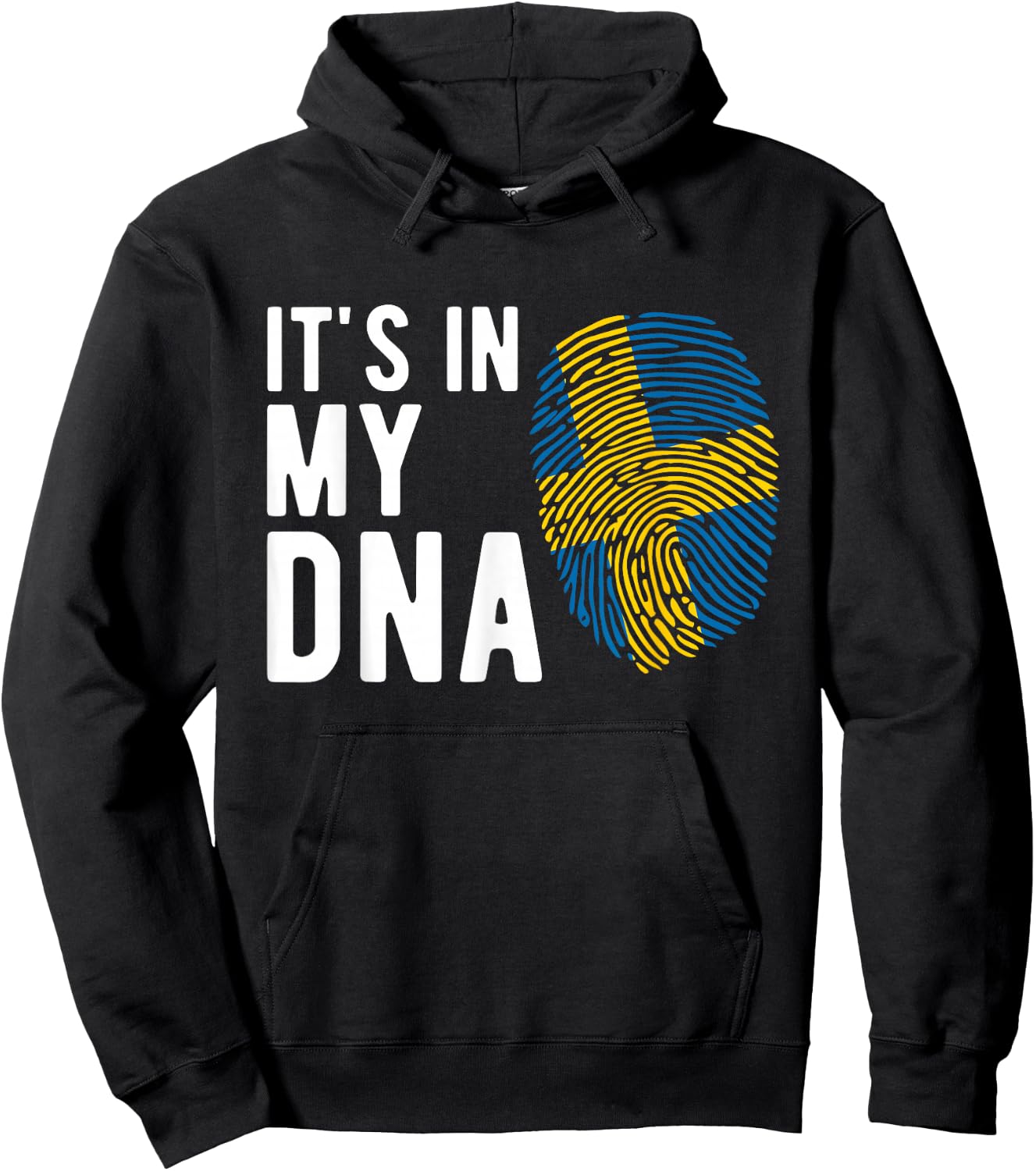 It's in My DNA Sweden Flag Swedish Gift Hoodie - Hoodie | Black