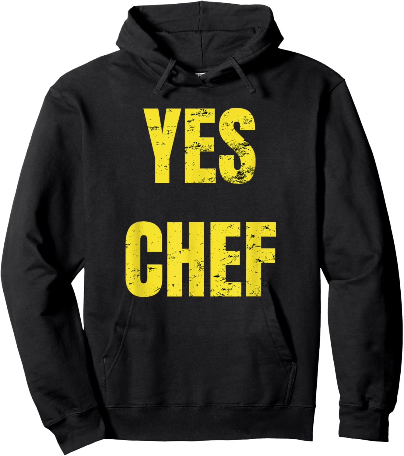 Funny Yes Chef! Design for Chefs. Yes Chef! Kitchen Chef Hoodie - Hoodie | Black