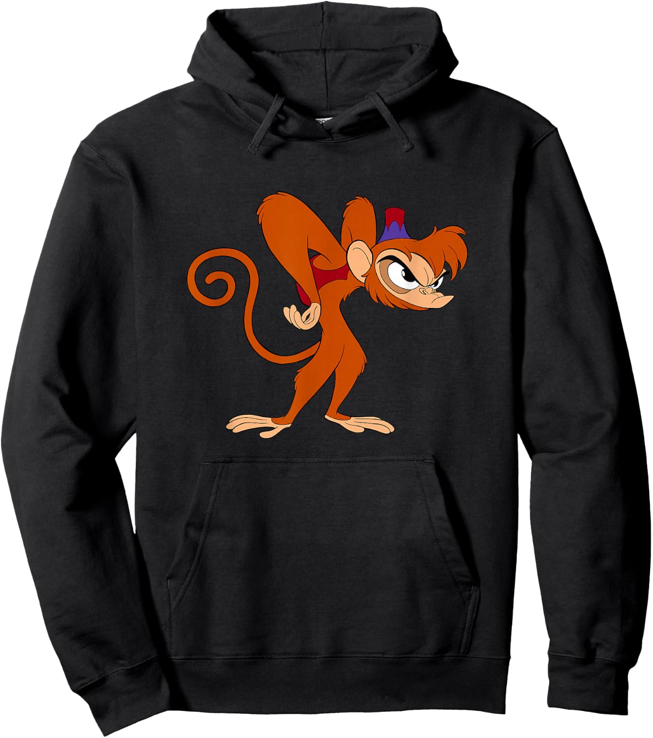 Disney Aladdin Angry Abu 90s Hoodie - Hoodie | Black