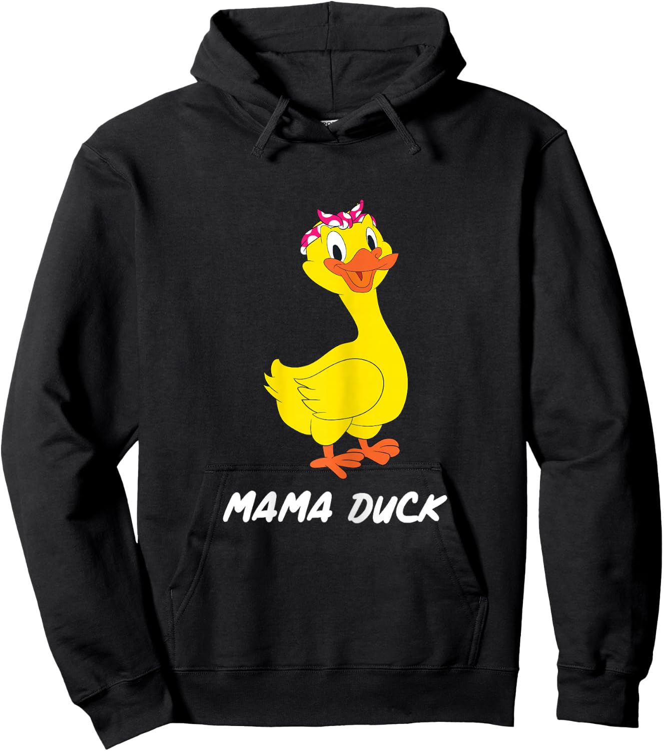Mama Duck Design | Pink Bandana Mothersday Gift Hoodie - Hoodie | Black