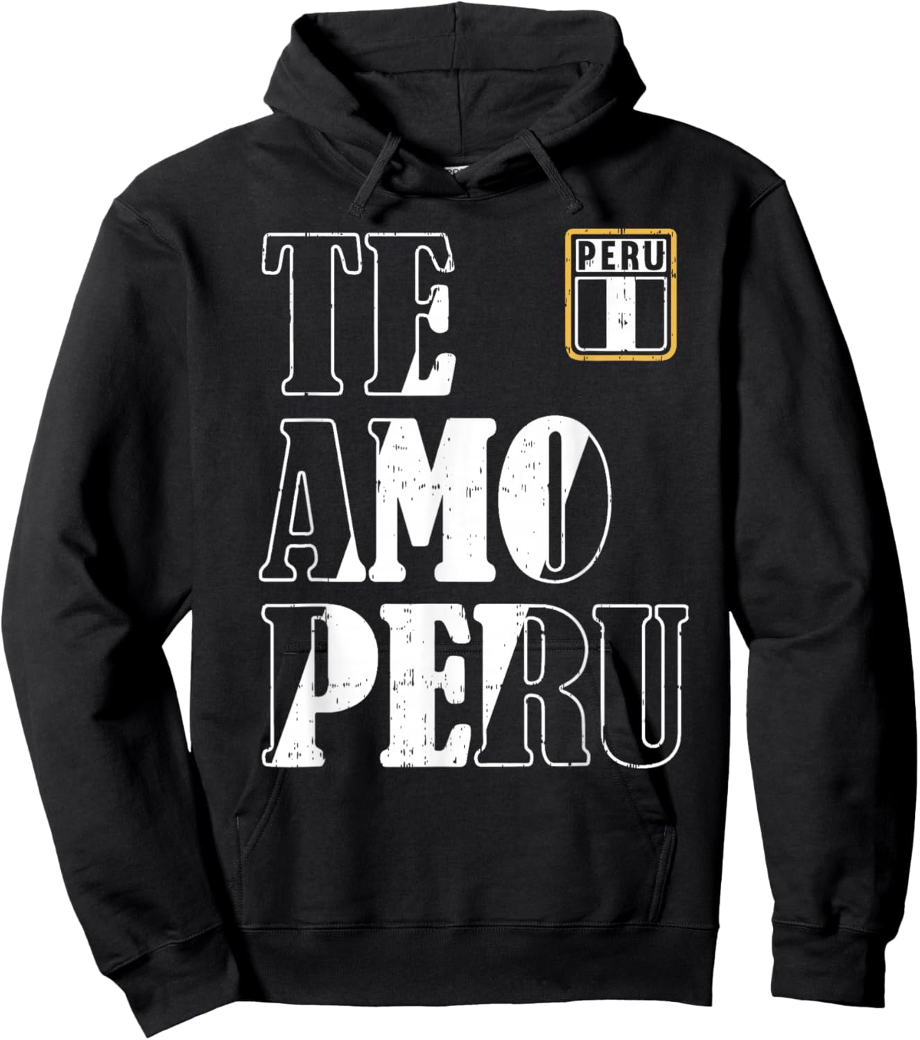 Peru Te Amo Peru I Love Peru Men Women & Kids Red Hoodie - Hoodie | Black