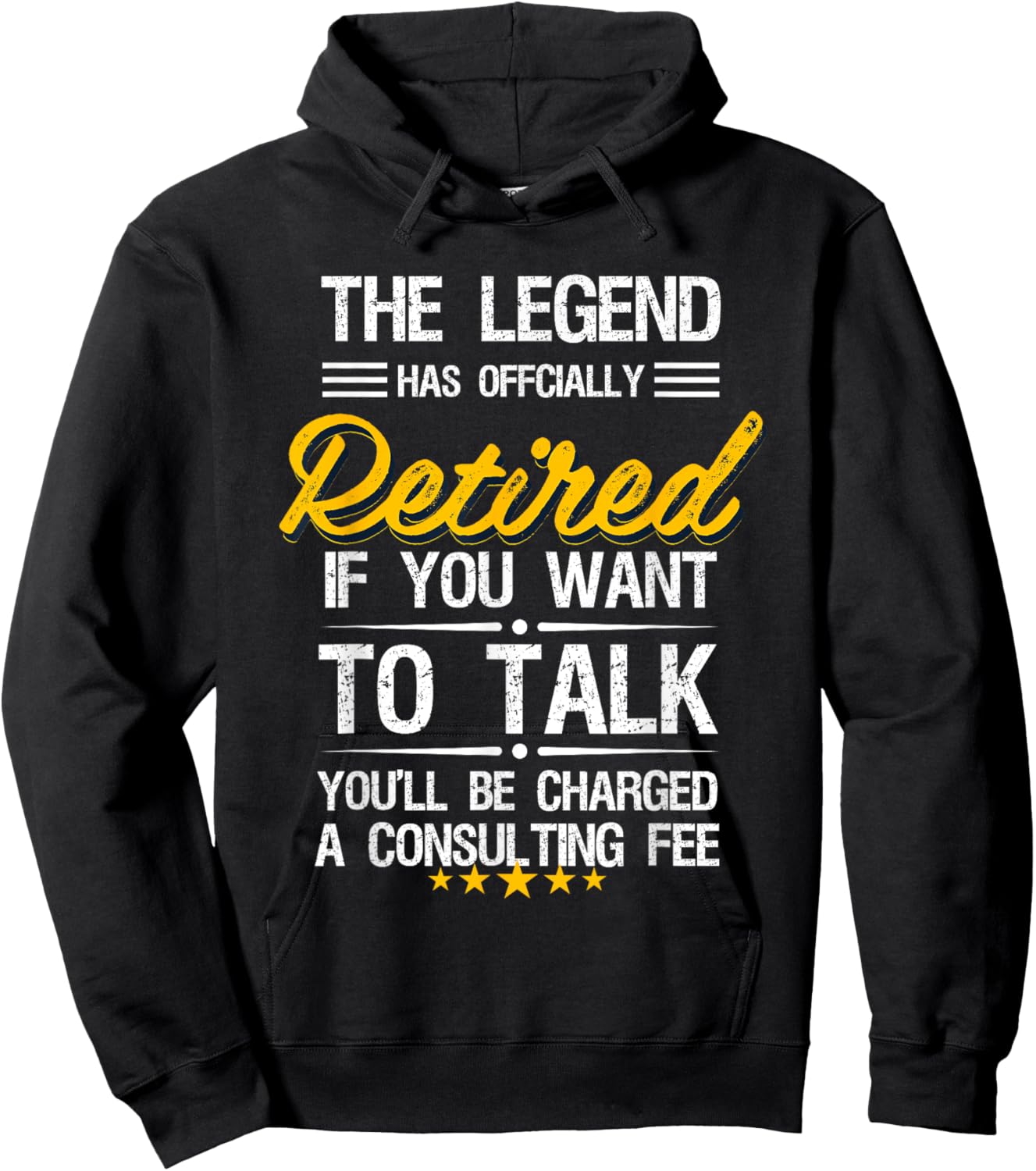 The Legend Has Officially Retired Funny Retirement Gift Hoodie - Hoodie | Black