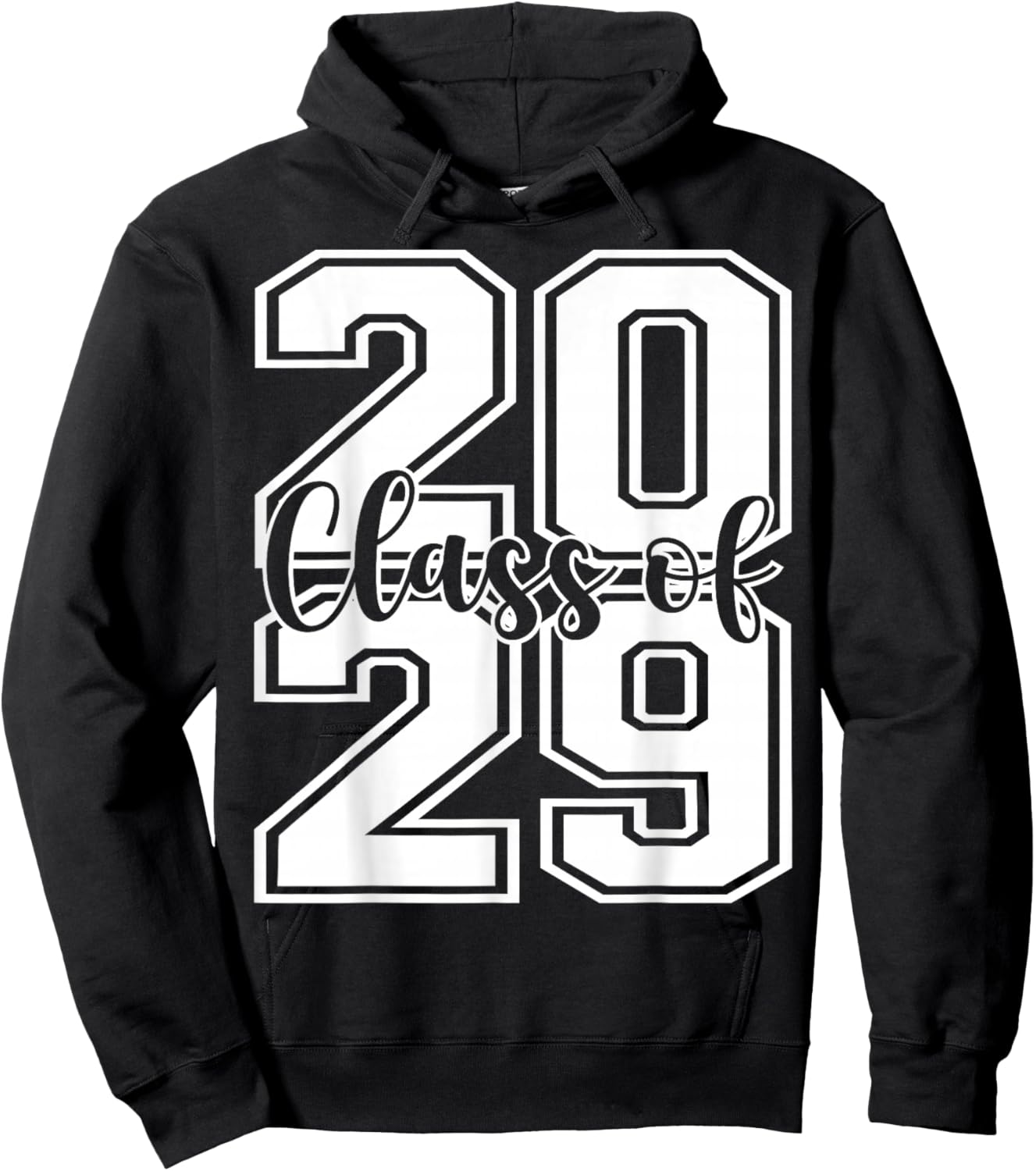 Class Of 2029 Growing Up graduate for Senior 2029 Graduation Hoodie - Hoodie | Black